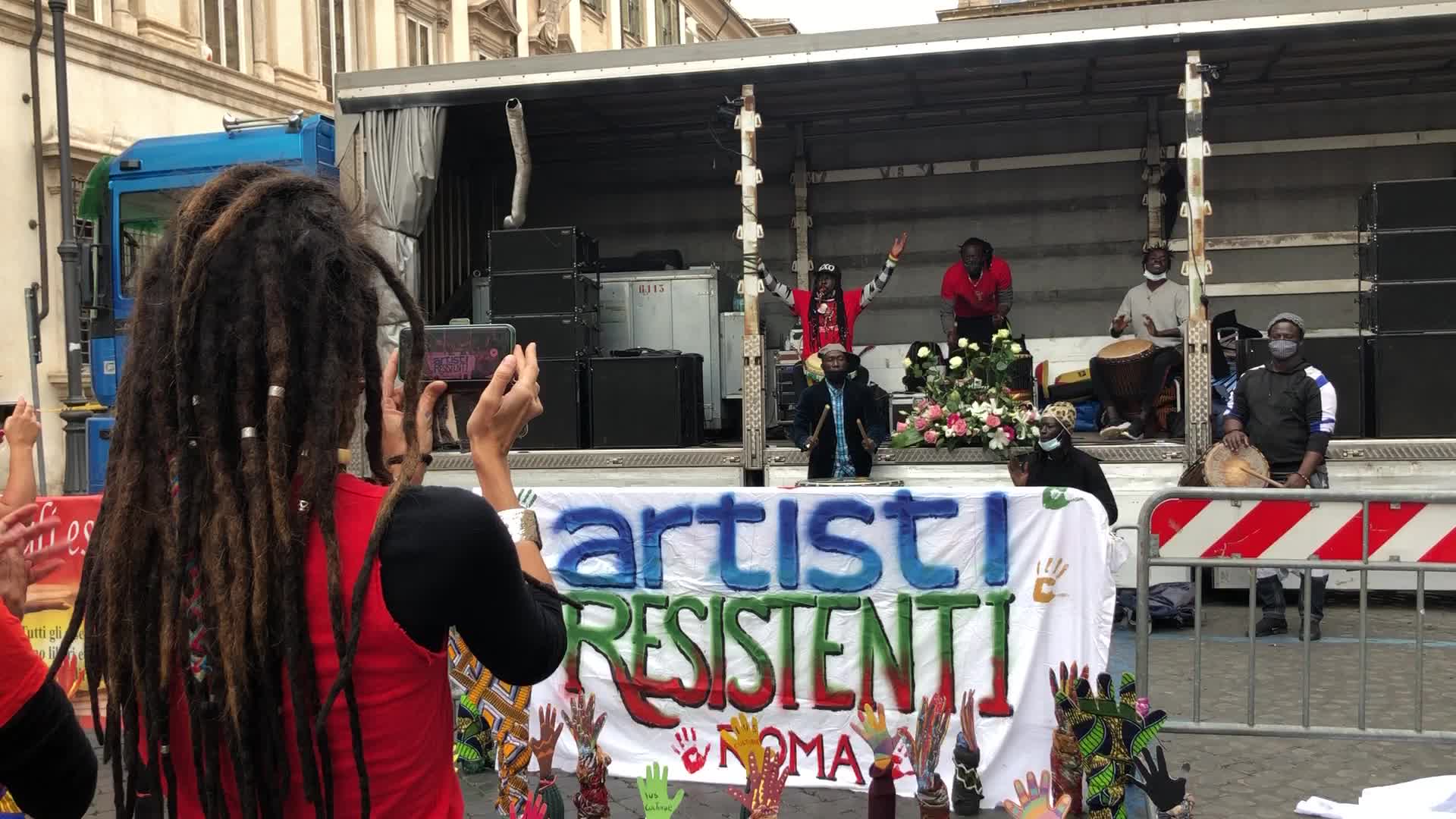 National Demonstration for the Victims of Immigration in Rome