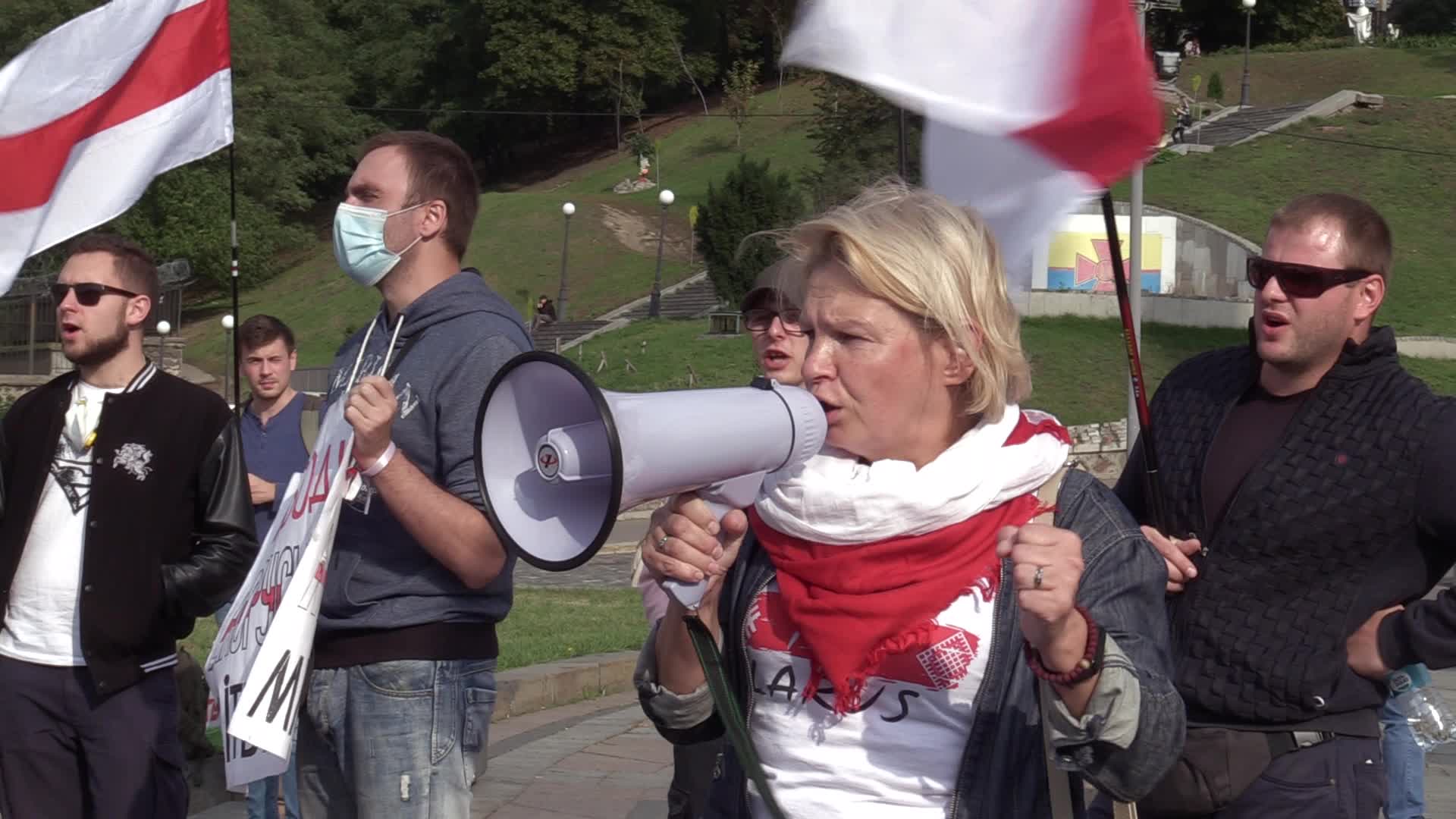 Solidarity With Belarus Rally In Ukraine