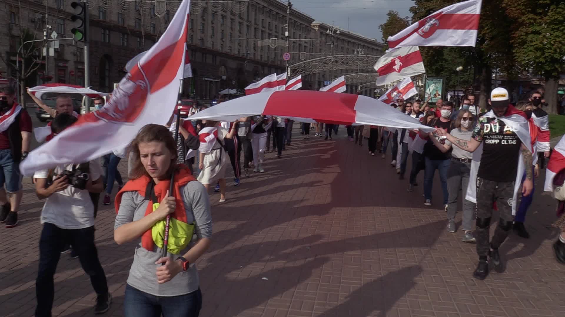 Solidarity With Belarus Rally In Ukraine