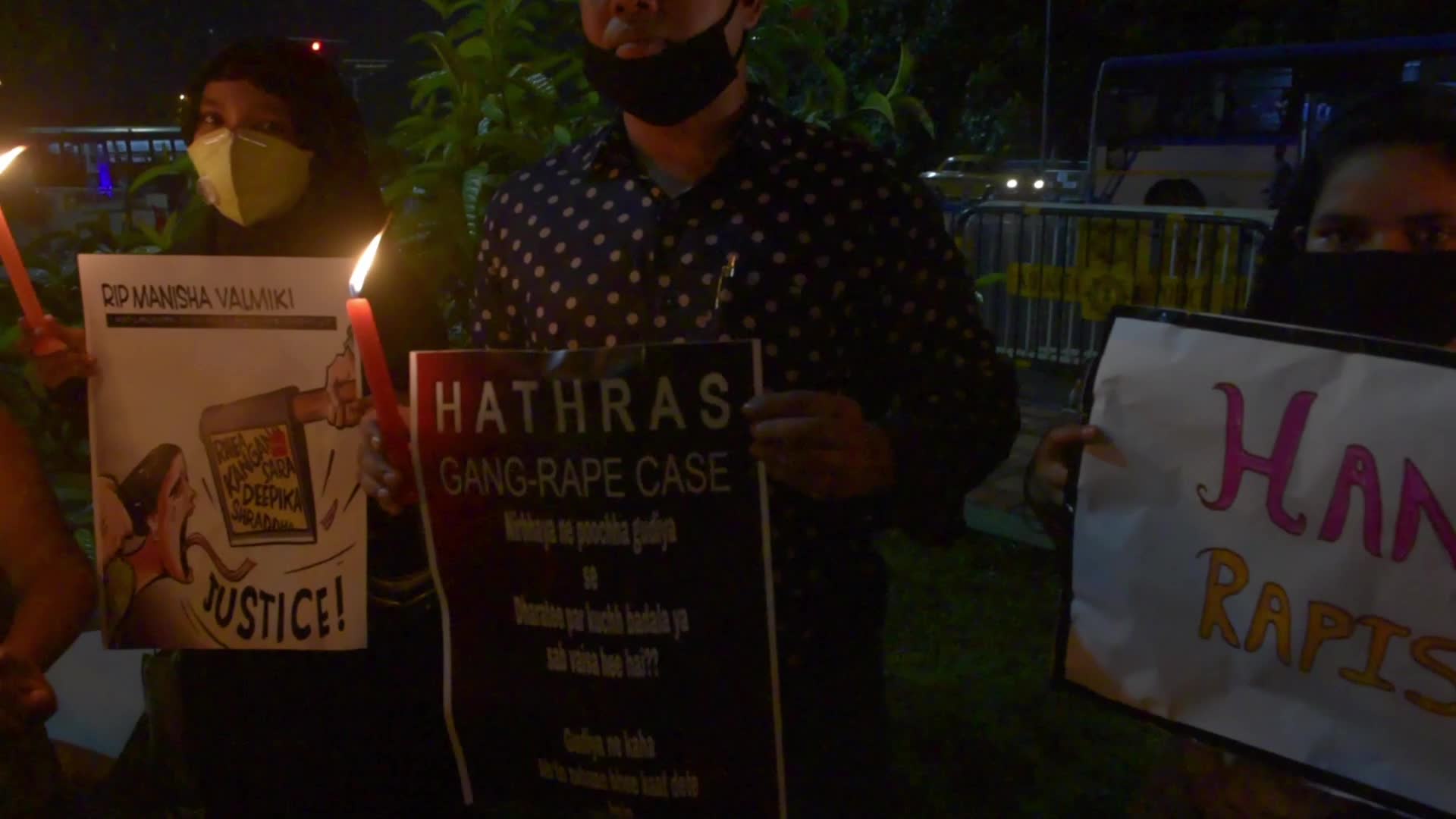 Protest against Hathras rape-murder in Kolkata, India