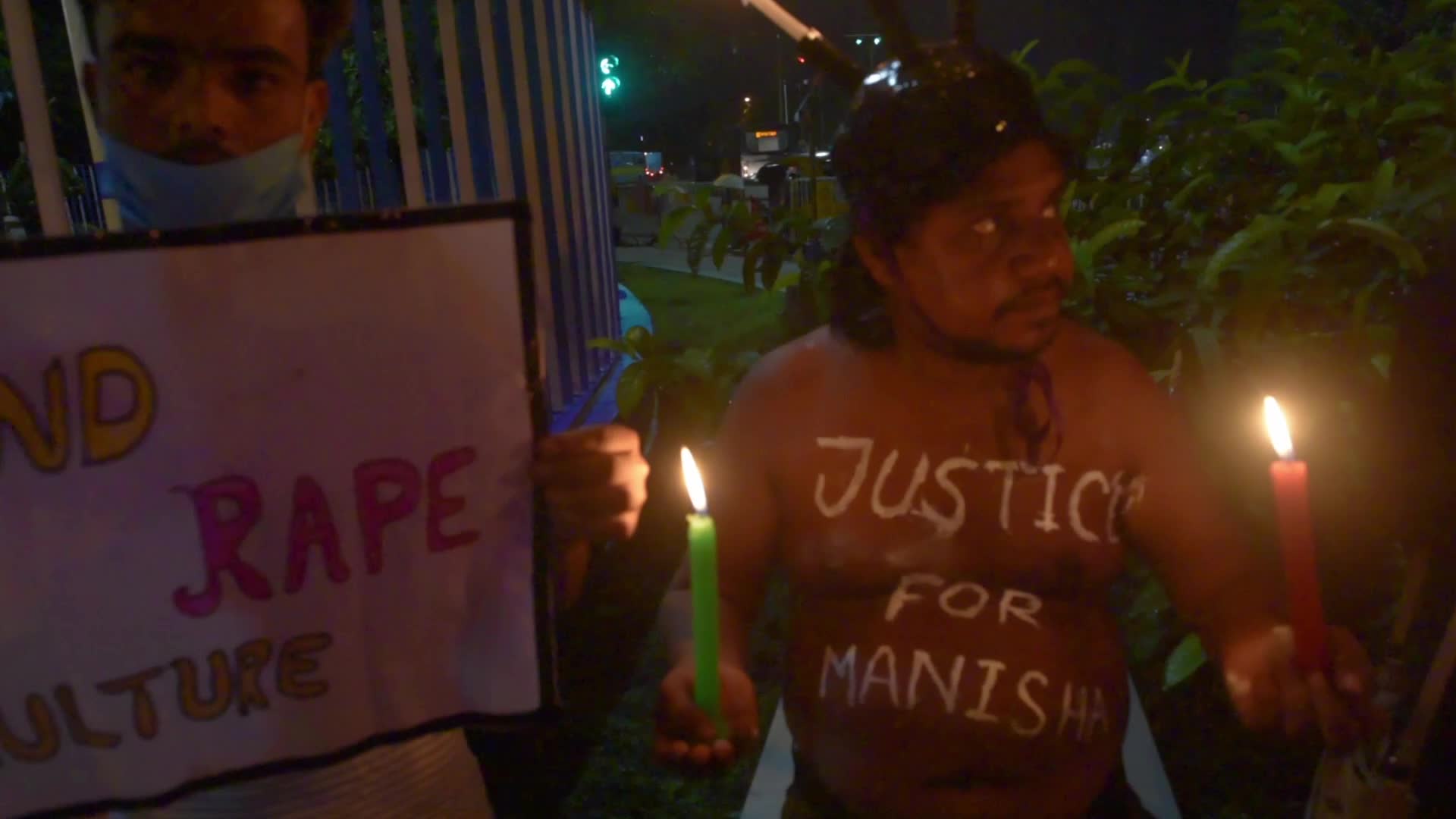 Protest against Hathras rape-murder in Kolkata, India