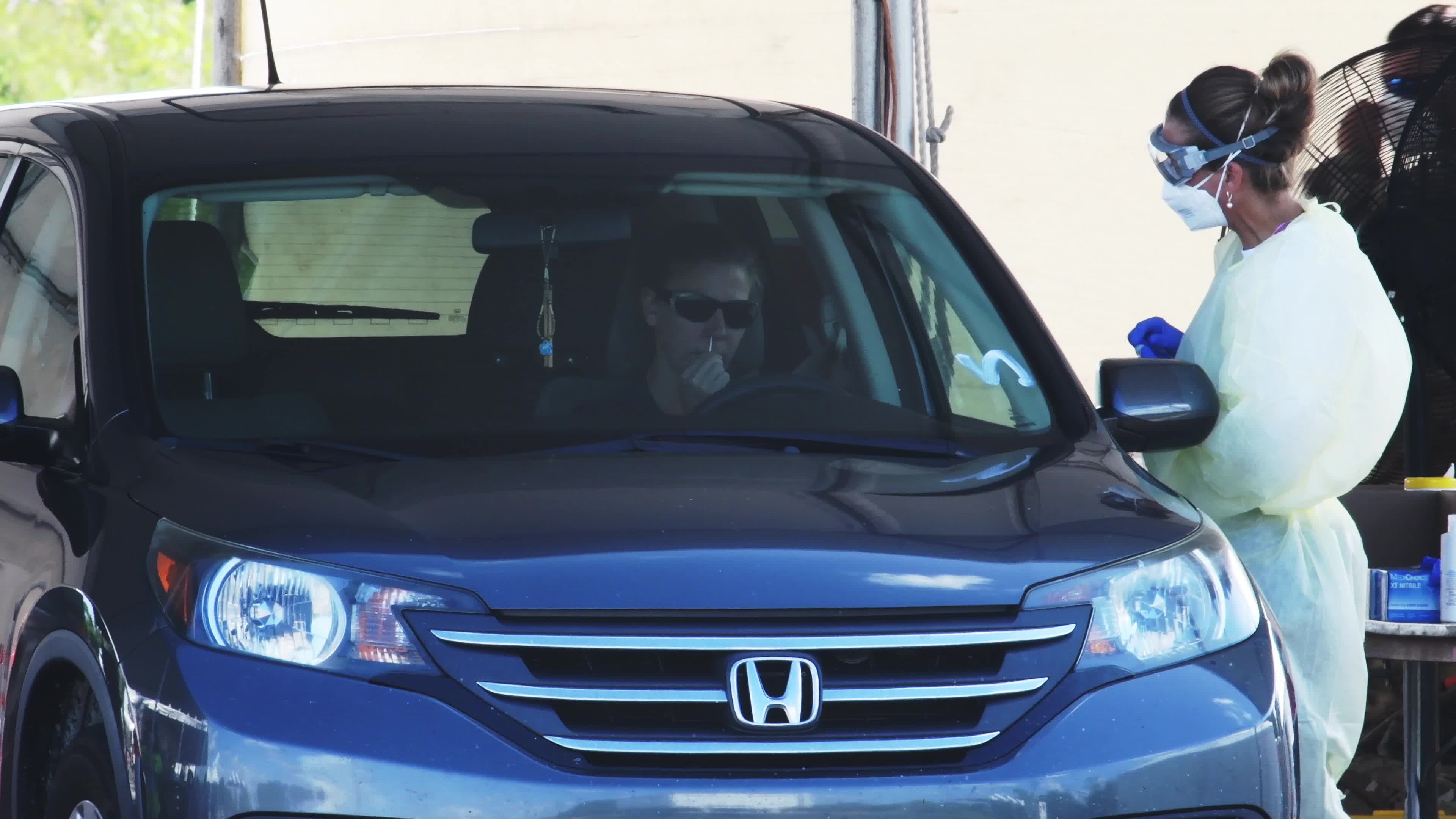 COVID-19 Drive-Through Testing in Palm Bay, Florida