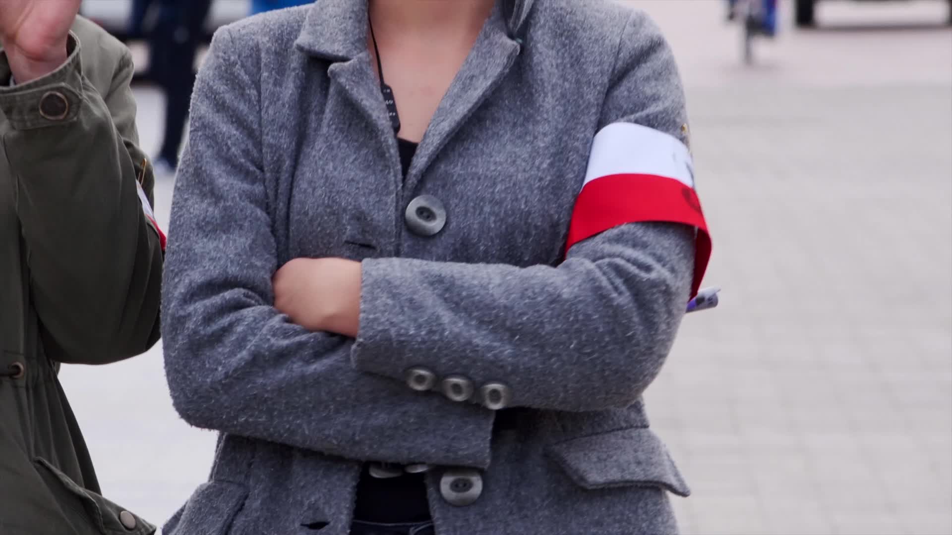 Protest against compulsory mask wearing in Poland