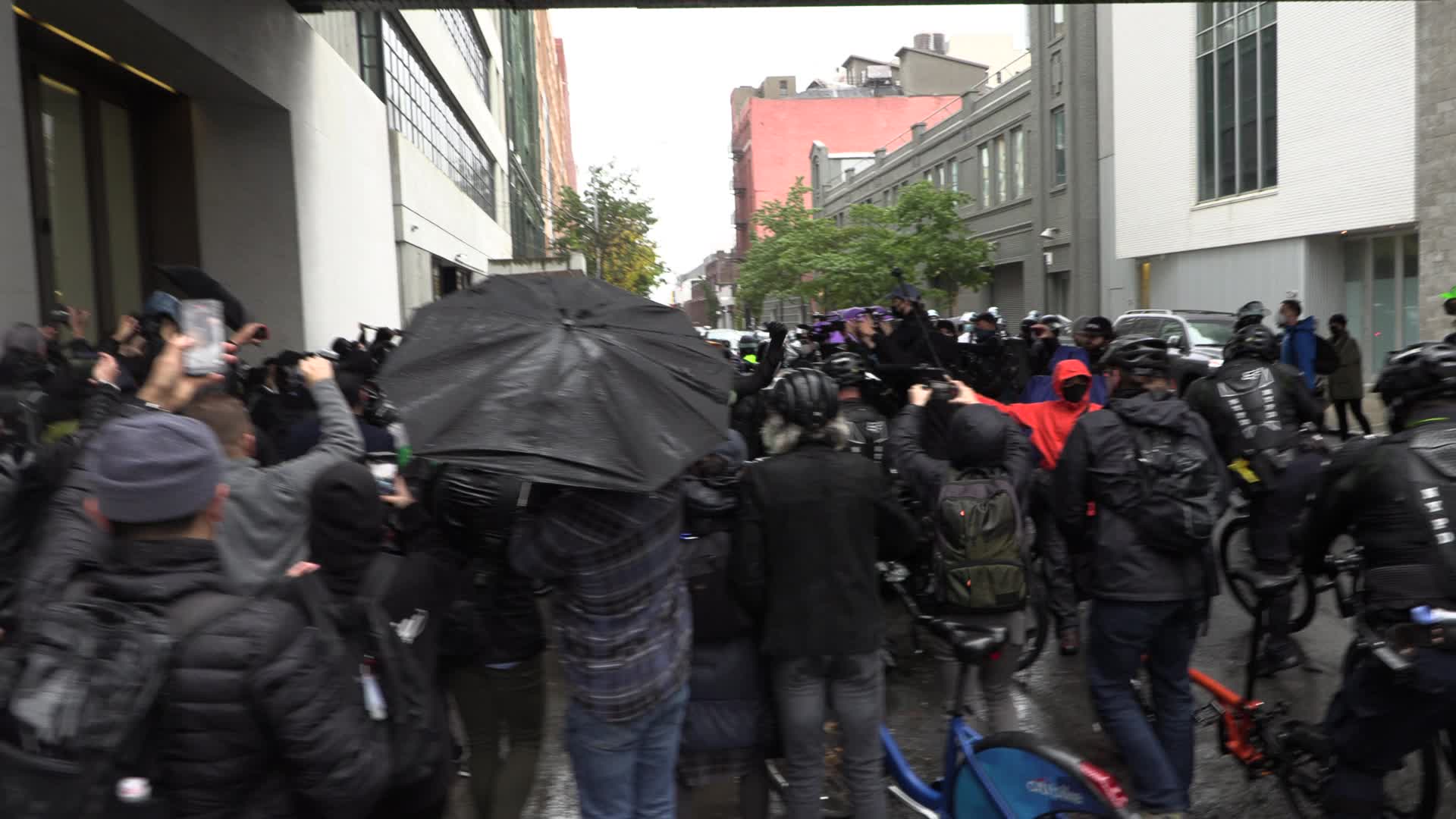 NYPD shuts down antifascist rally amidst election demonstrations