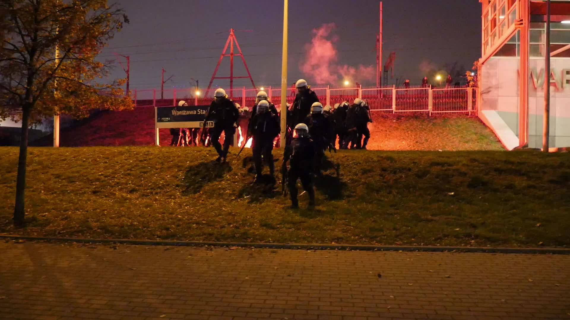 Riot during the Polish Independence Day in Warsaw