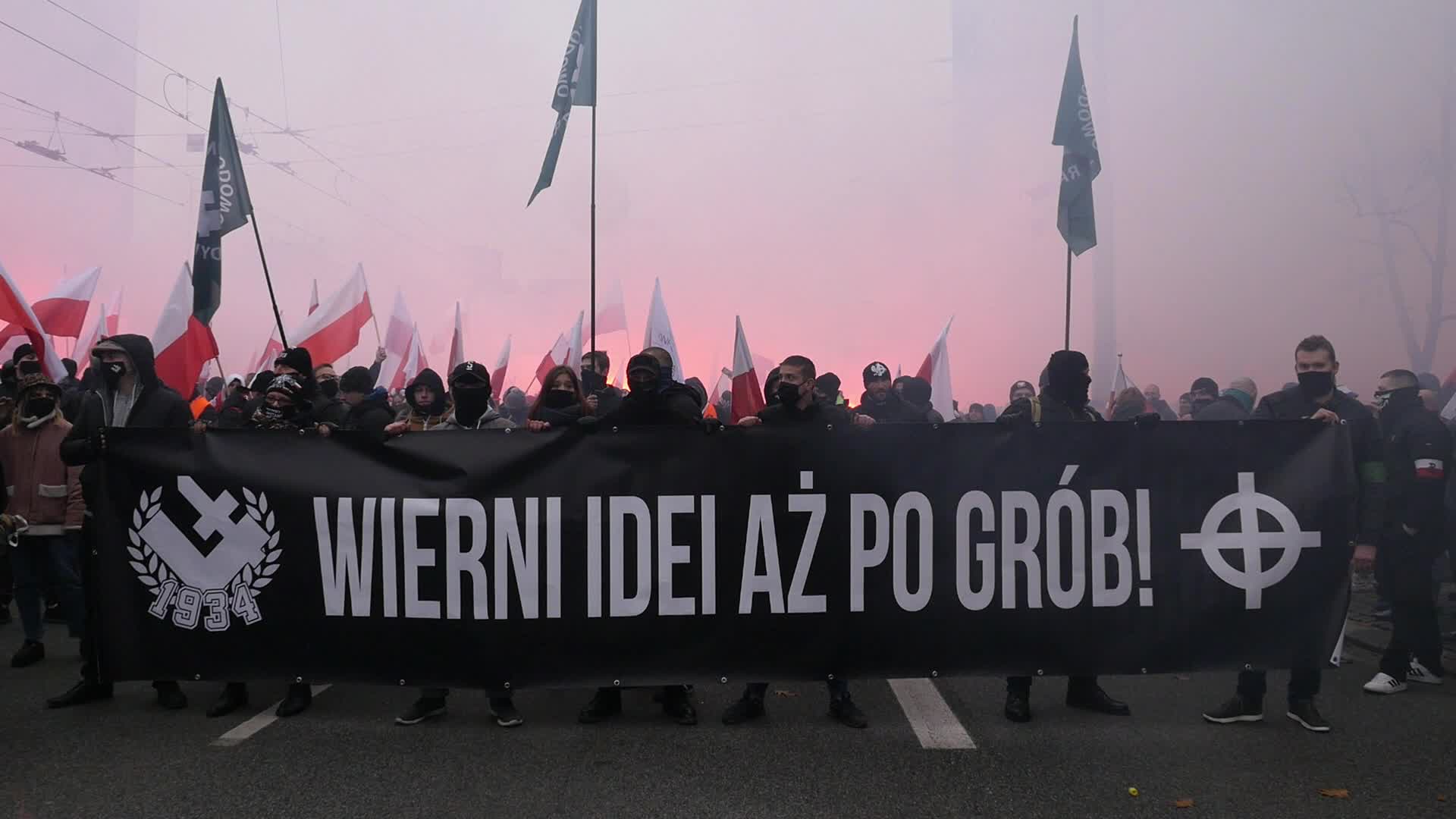 Riots during the Polish Independence Day in Warsaw