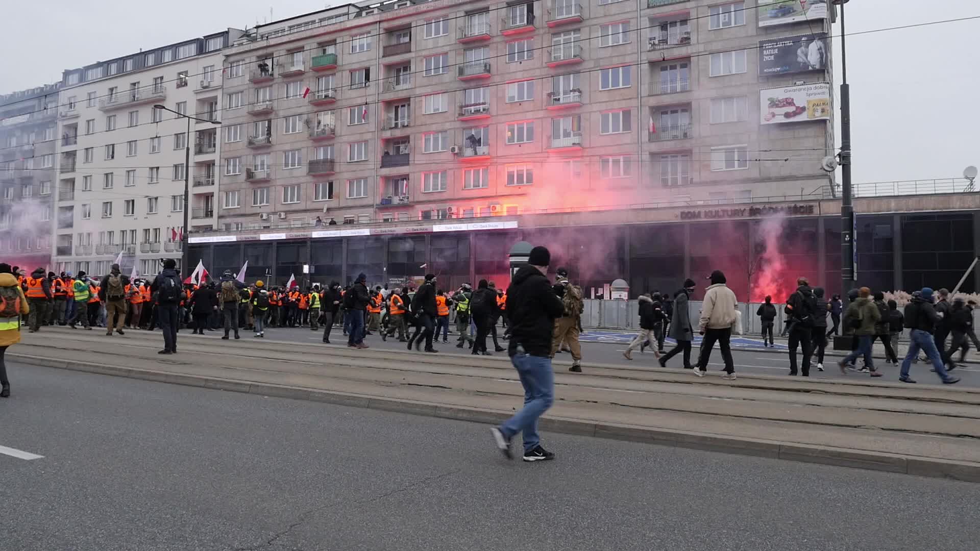 Riots during the Polish Independence Day in Warsaw