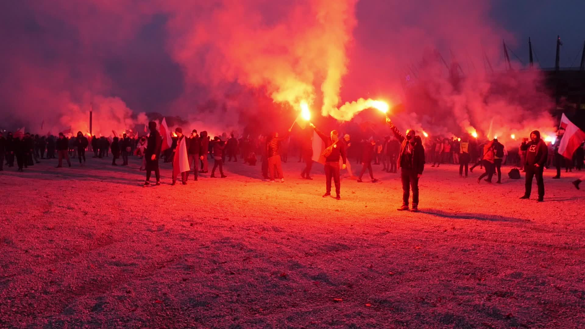 Riots during the Polish Independence Day in Warsaw