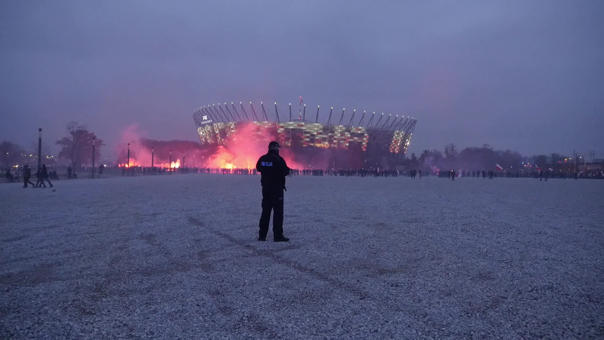 Riots during the Polish Independence Day in Warsaw