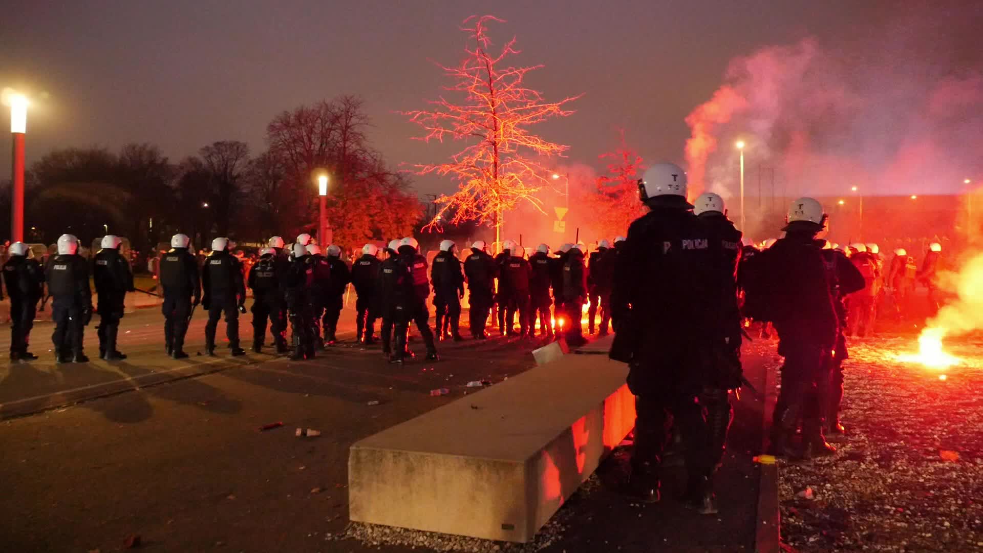 Riots during the Polish Independence Day in Warsaw