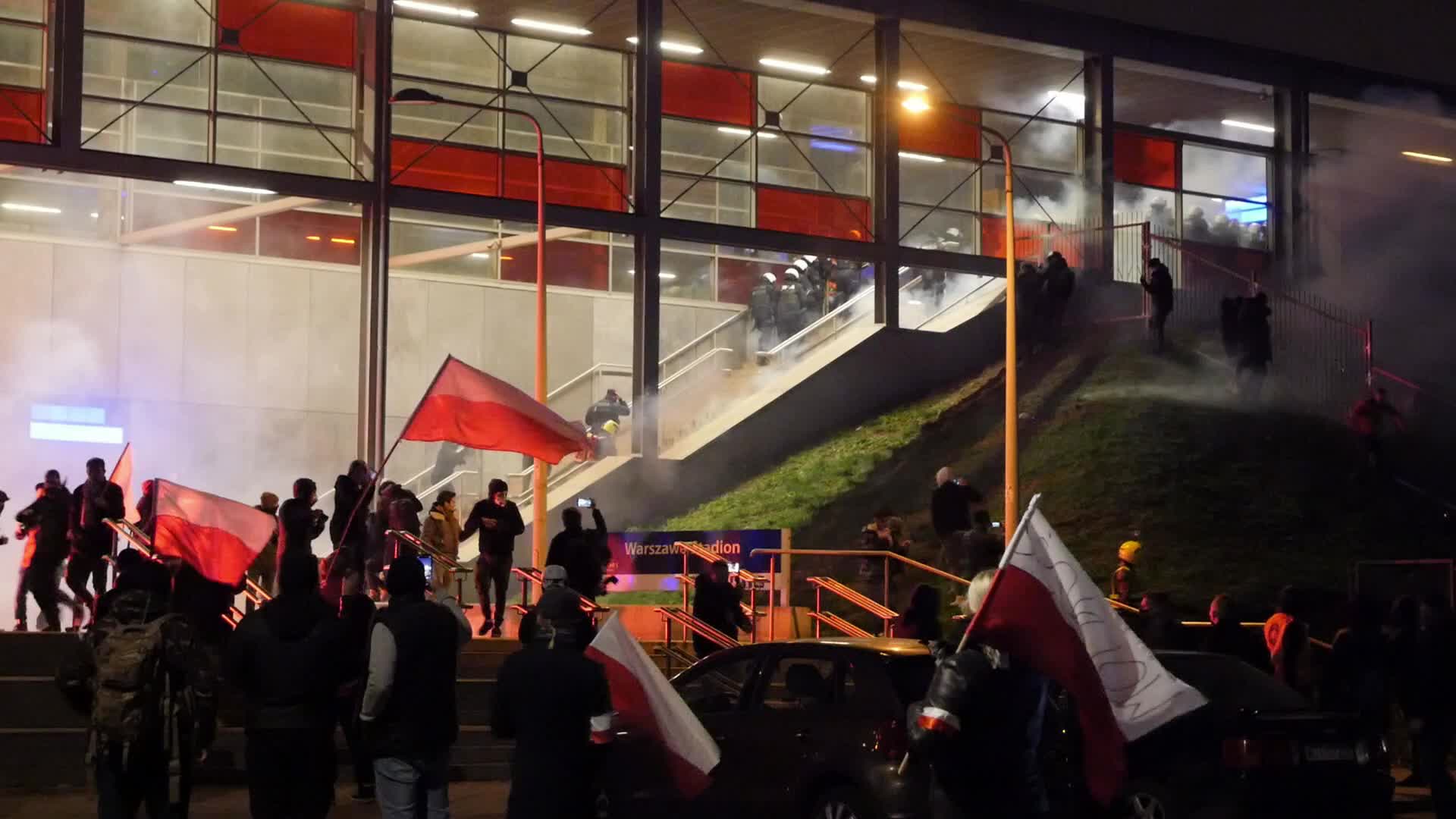 Riots during the Polish Independence Day in Warsaw