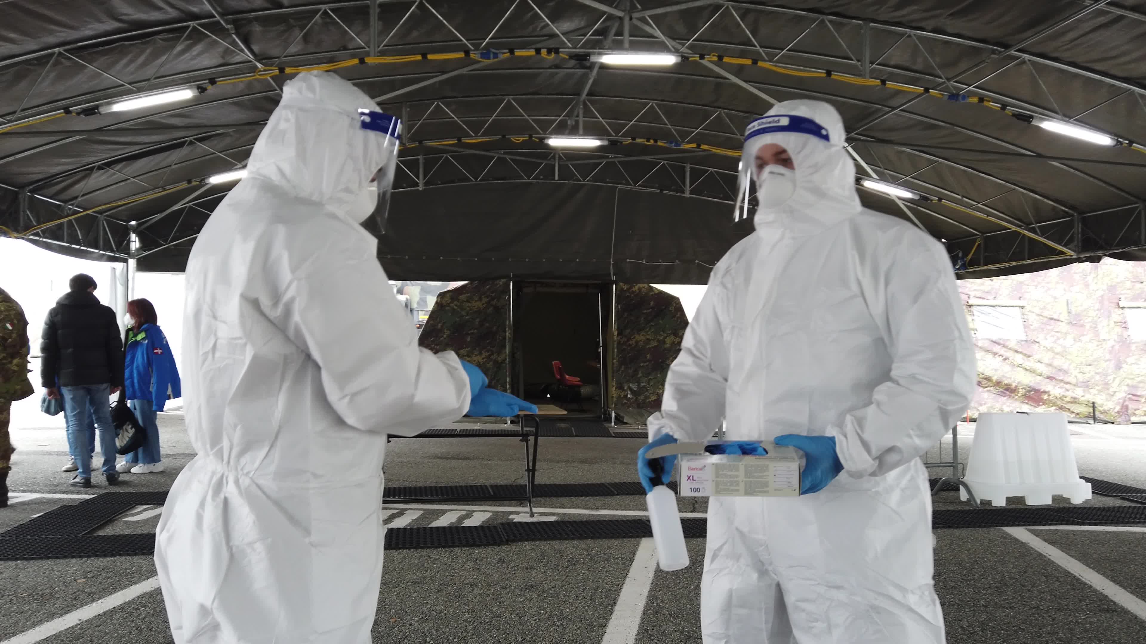 Drive through Coronavirus Testing Area Opens Juventus Stadium