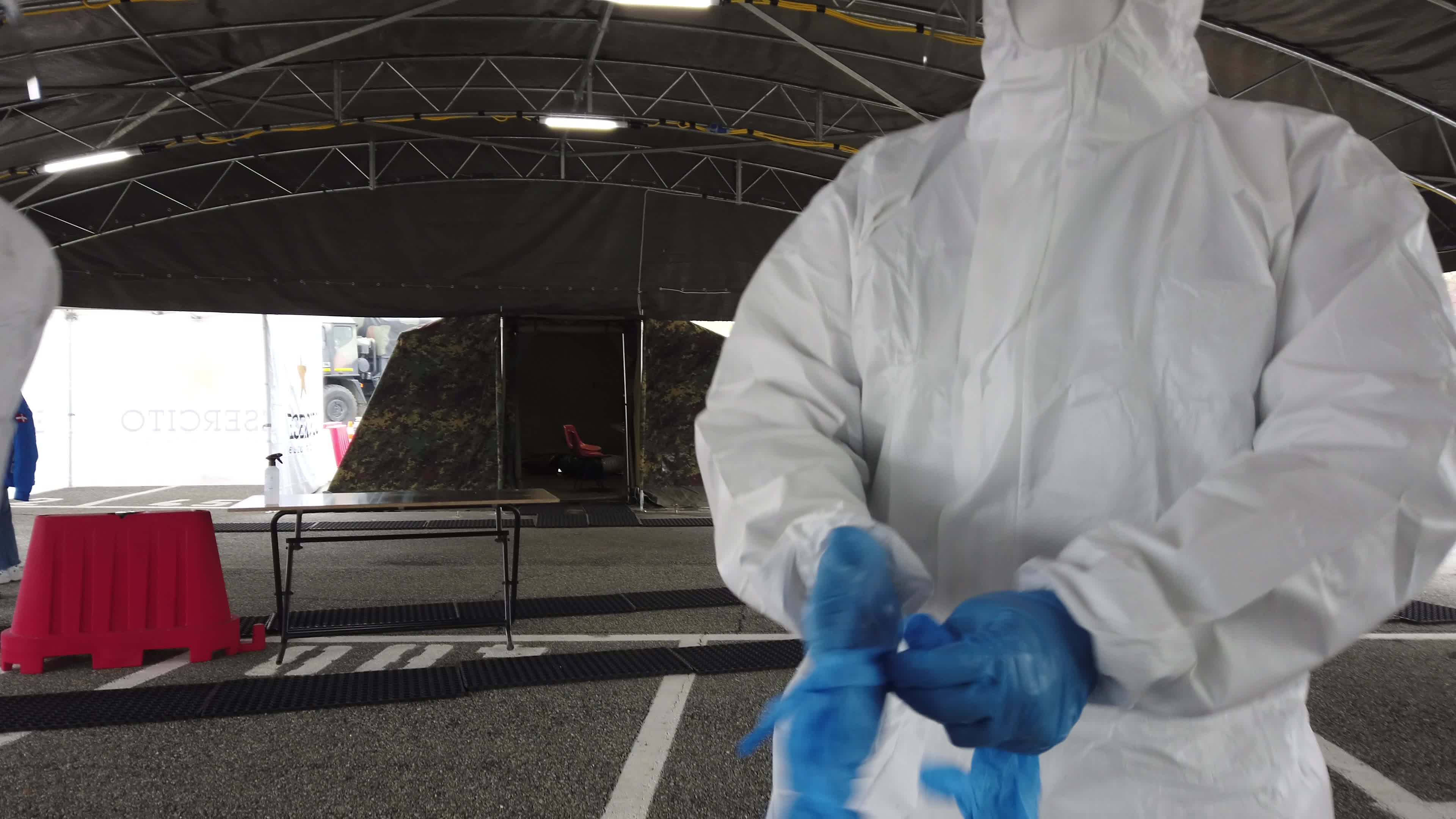 Drive through Coronavirus Testing Area Opens Juventus Stadium