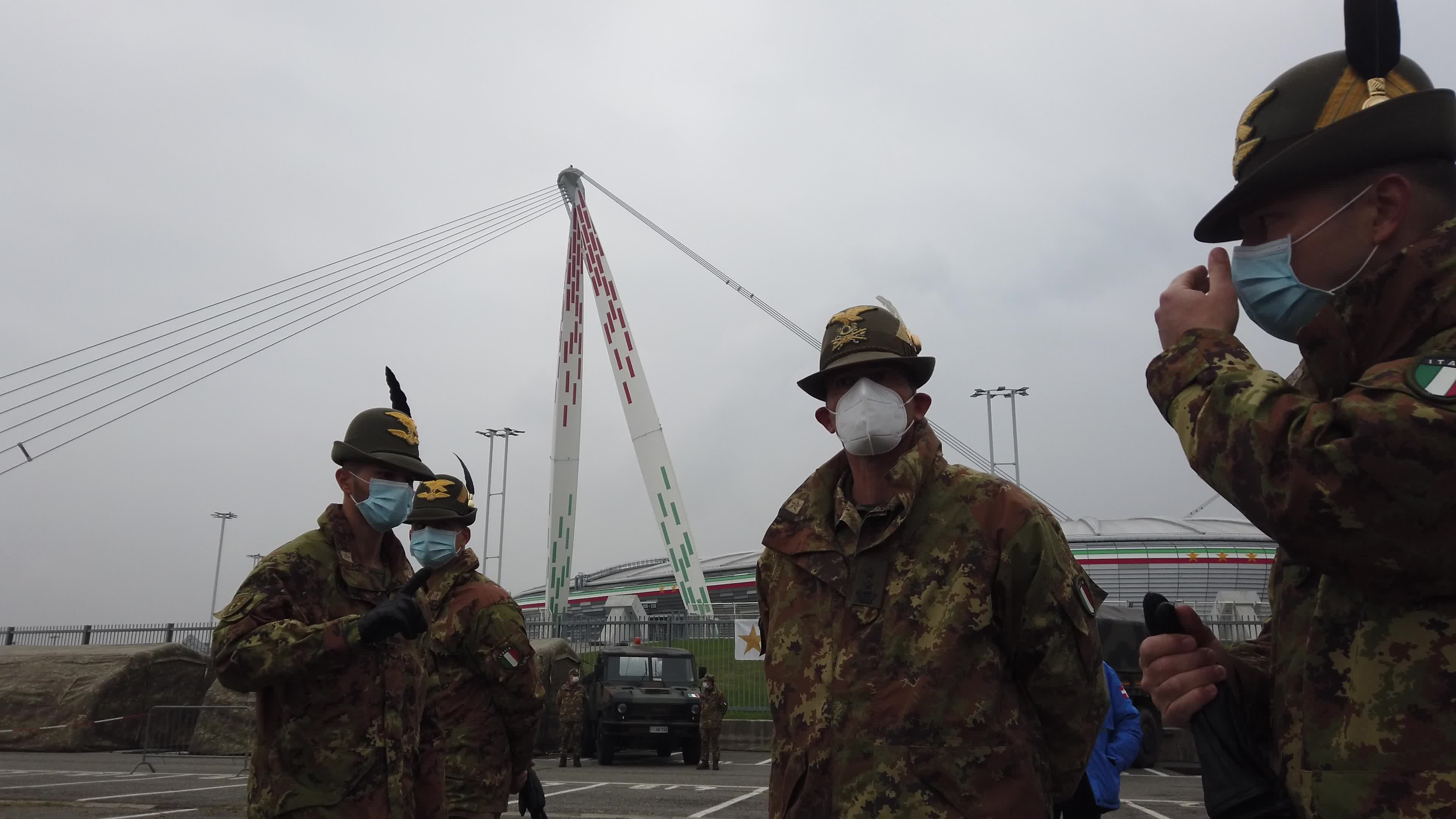 Drive through Coronavirus Testing Area Opens Juventus Stadium