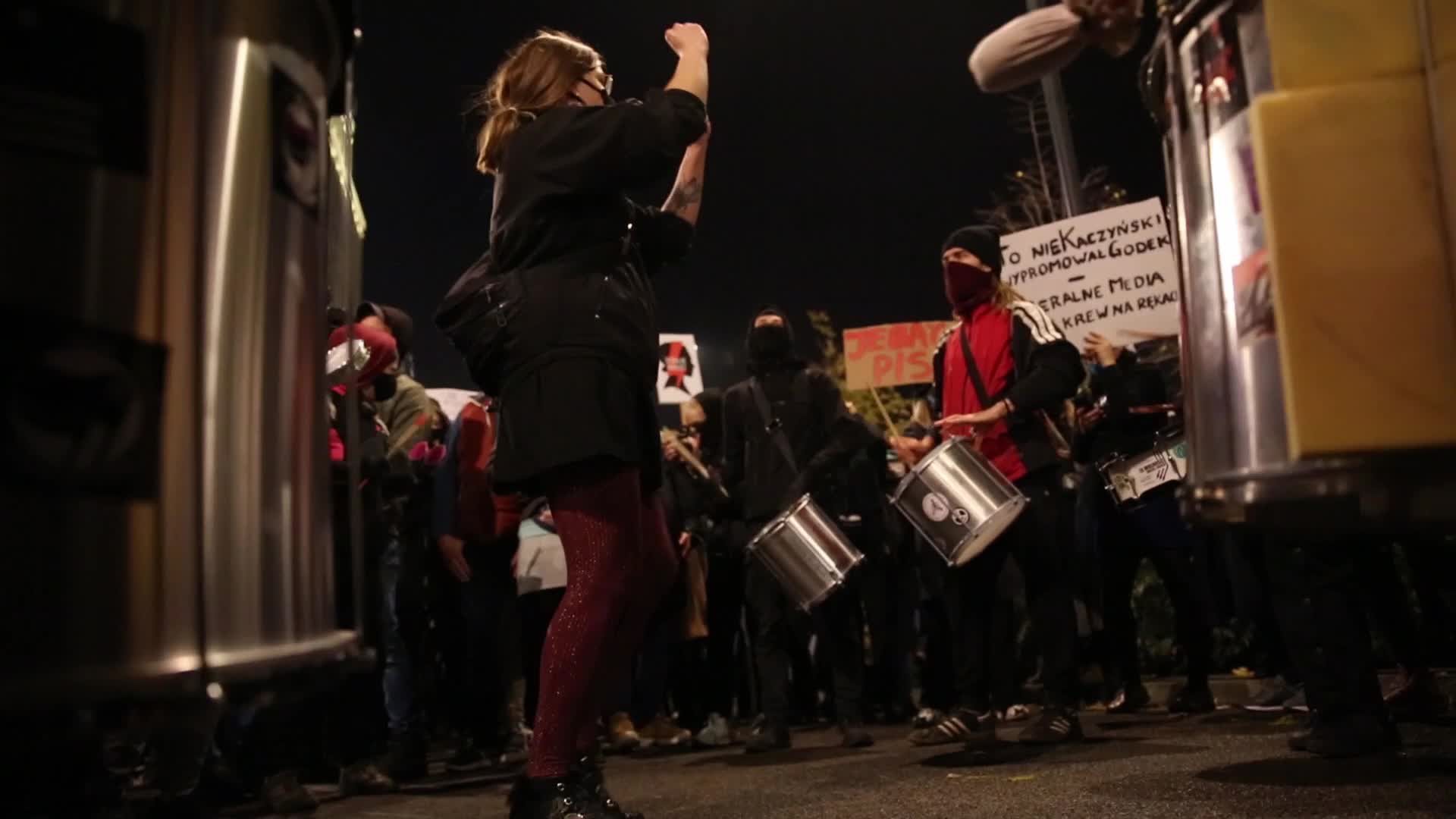 Pro-Choice anti-Goverment protests continue in Poland
