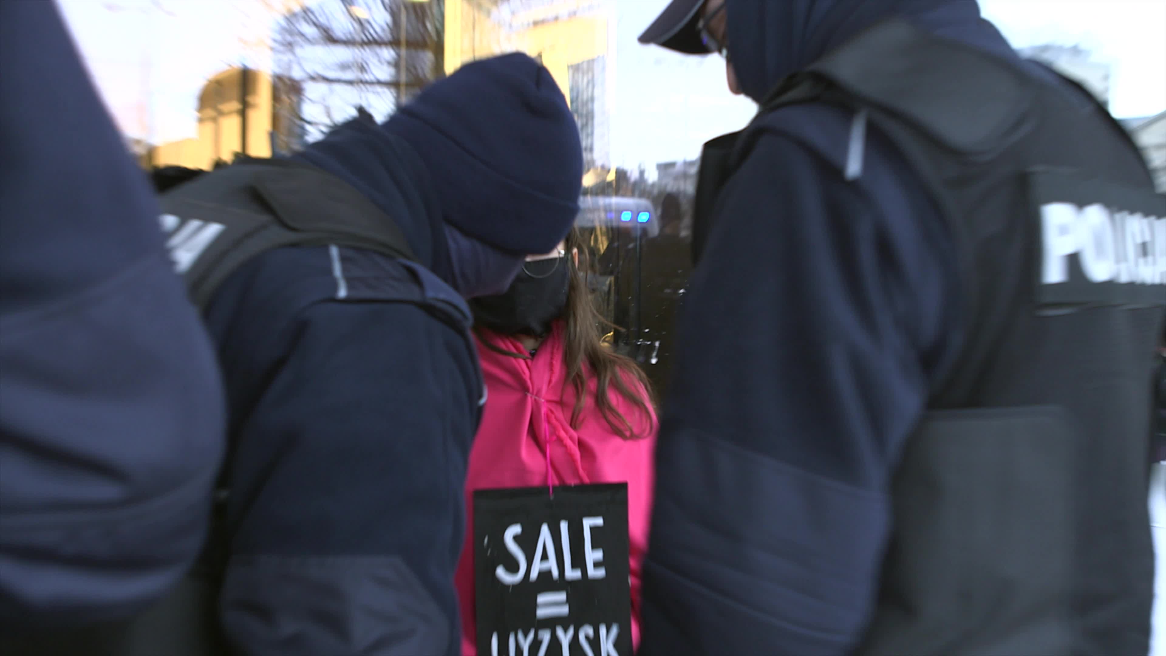 Extinction Rebellions protest fast fashion on Black Friday