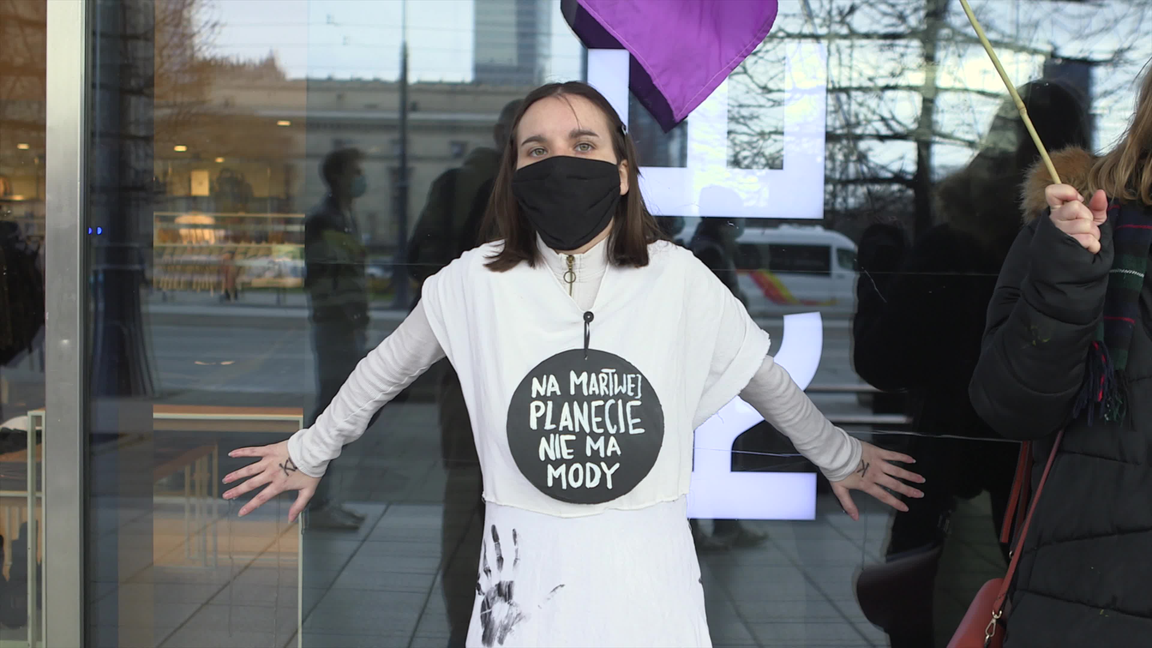 Extinction Rebellions protest fast fashion on Black Friday