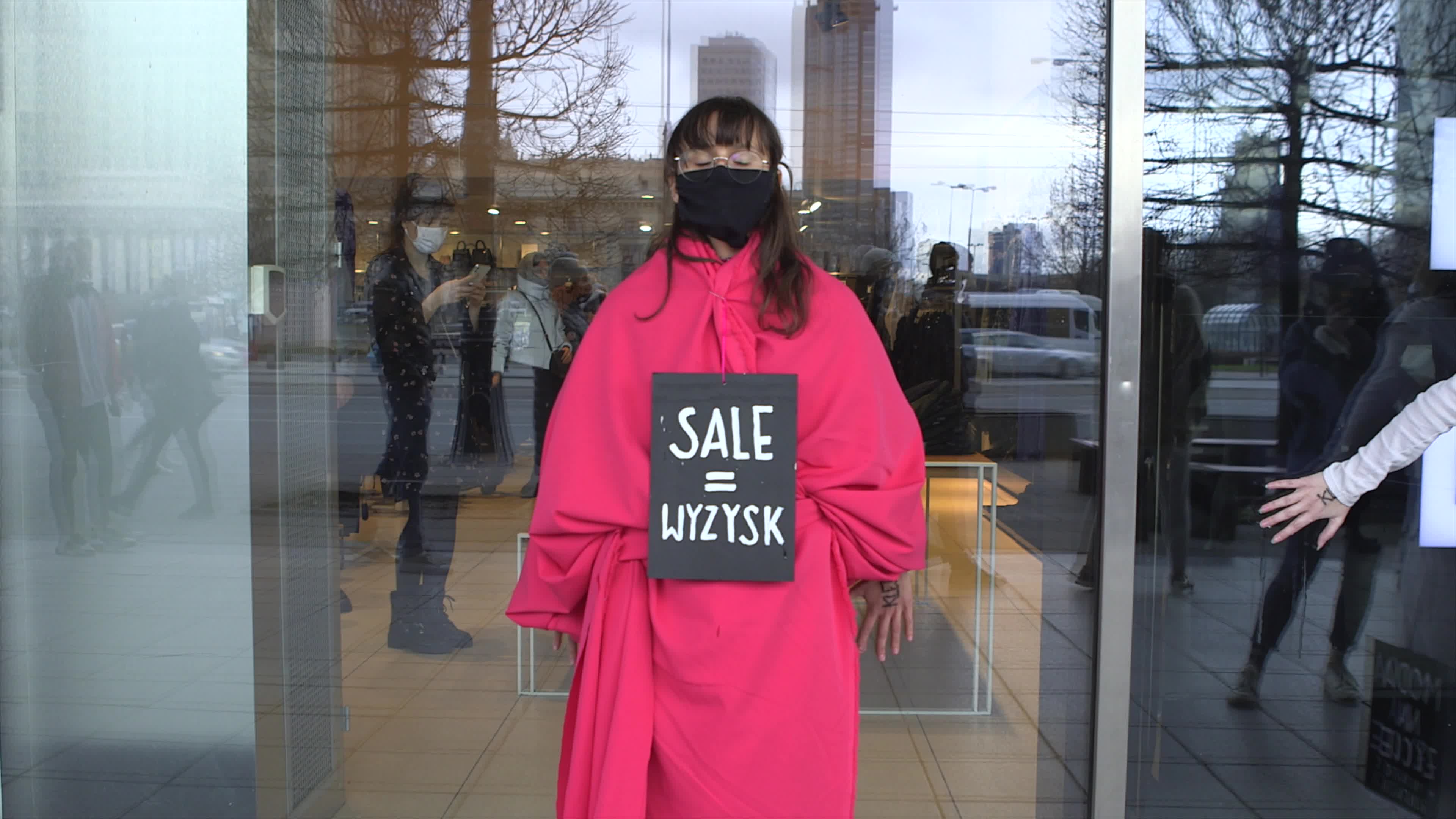 Extinction Rebellions protest fast fashion on Black Friday