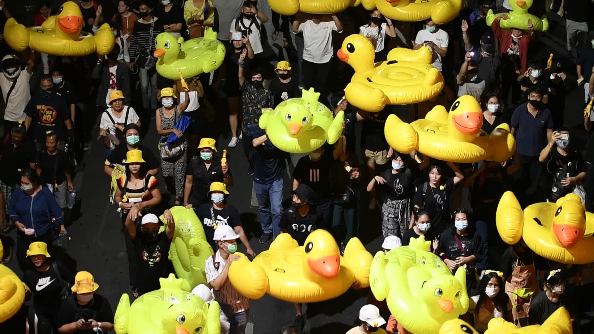 Pro-Democracy Protesters Rally Outside The 11th Infantry Regiment In Bangkok