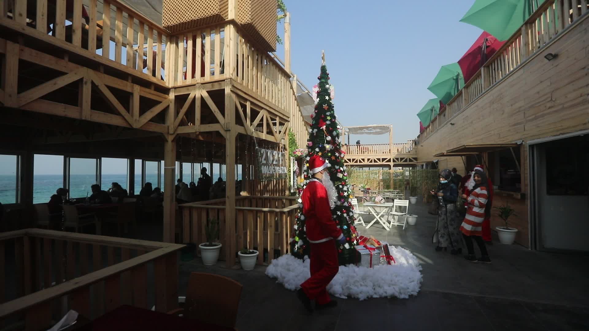 Christmas atmosphere in Gaza