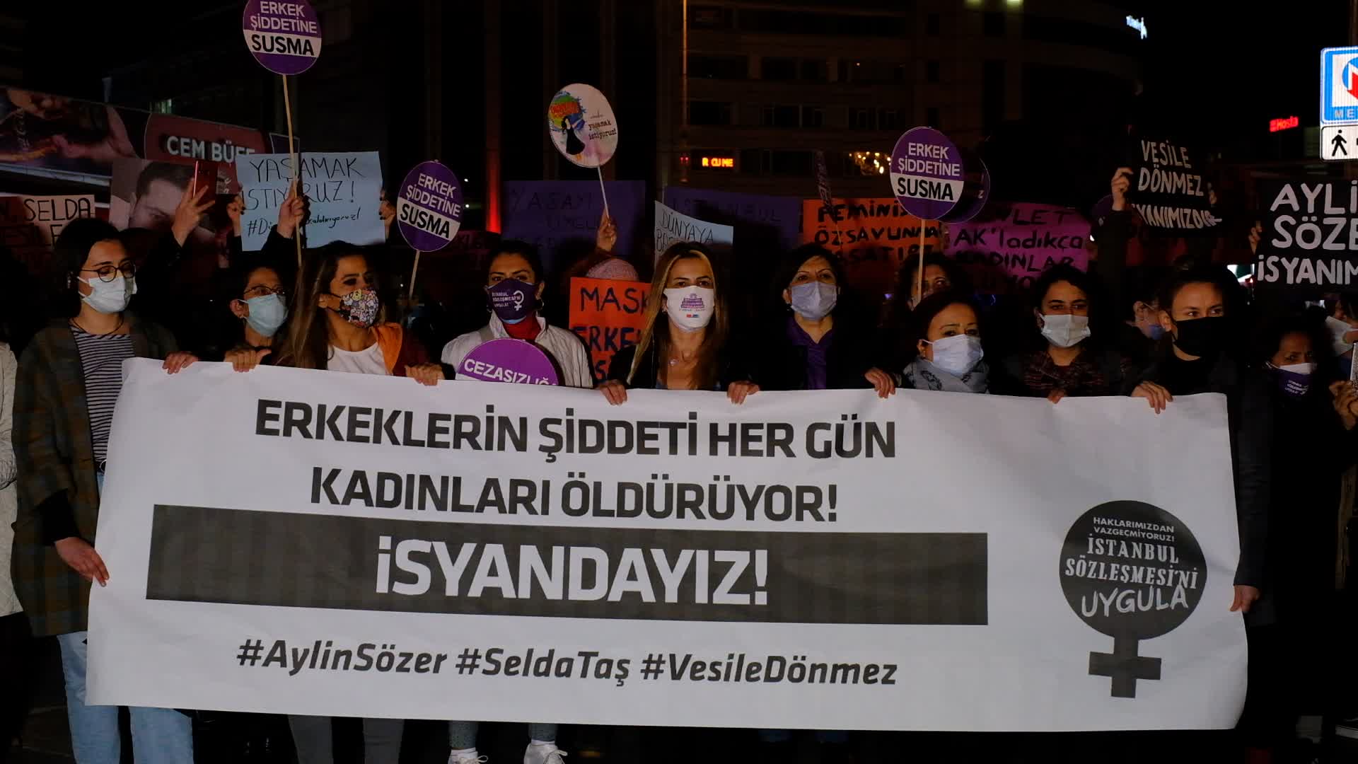 Protest Against Femicides In Istanbul