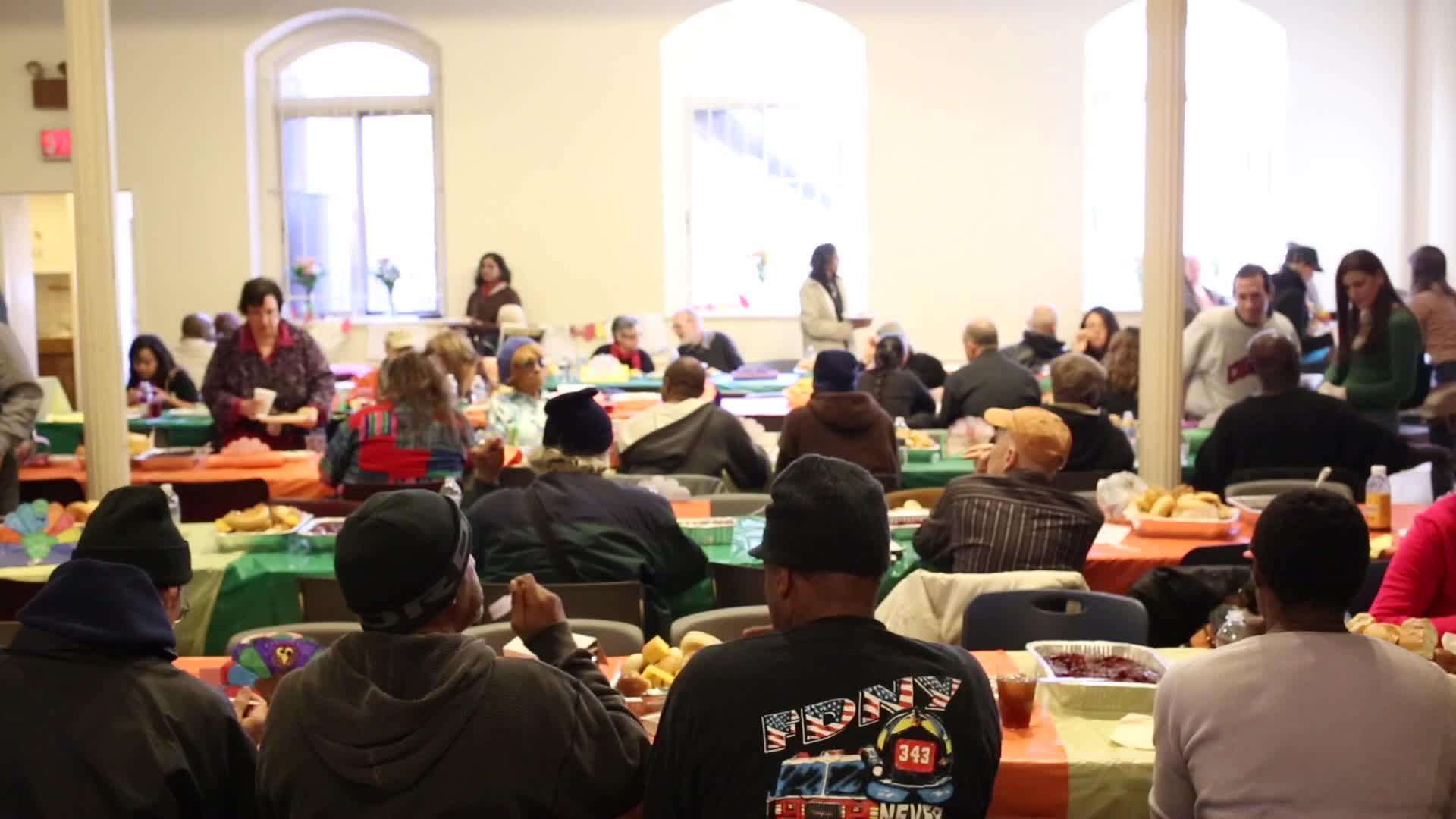 NYC: St Marks Church Hurricane Sandy Thanksgiving Meal