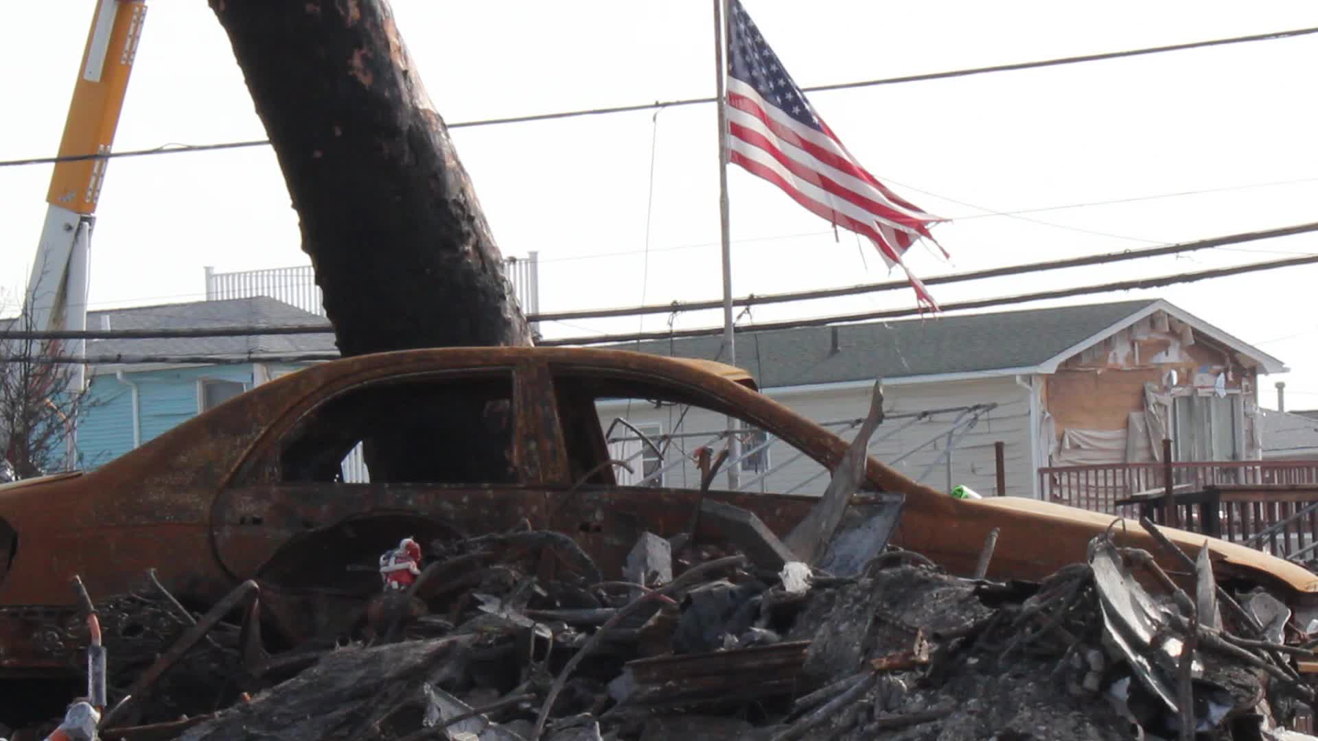 NYC: Hurricane Sandy aftermath Breezy Point