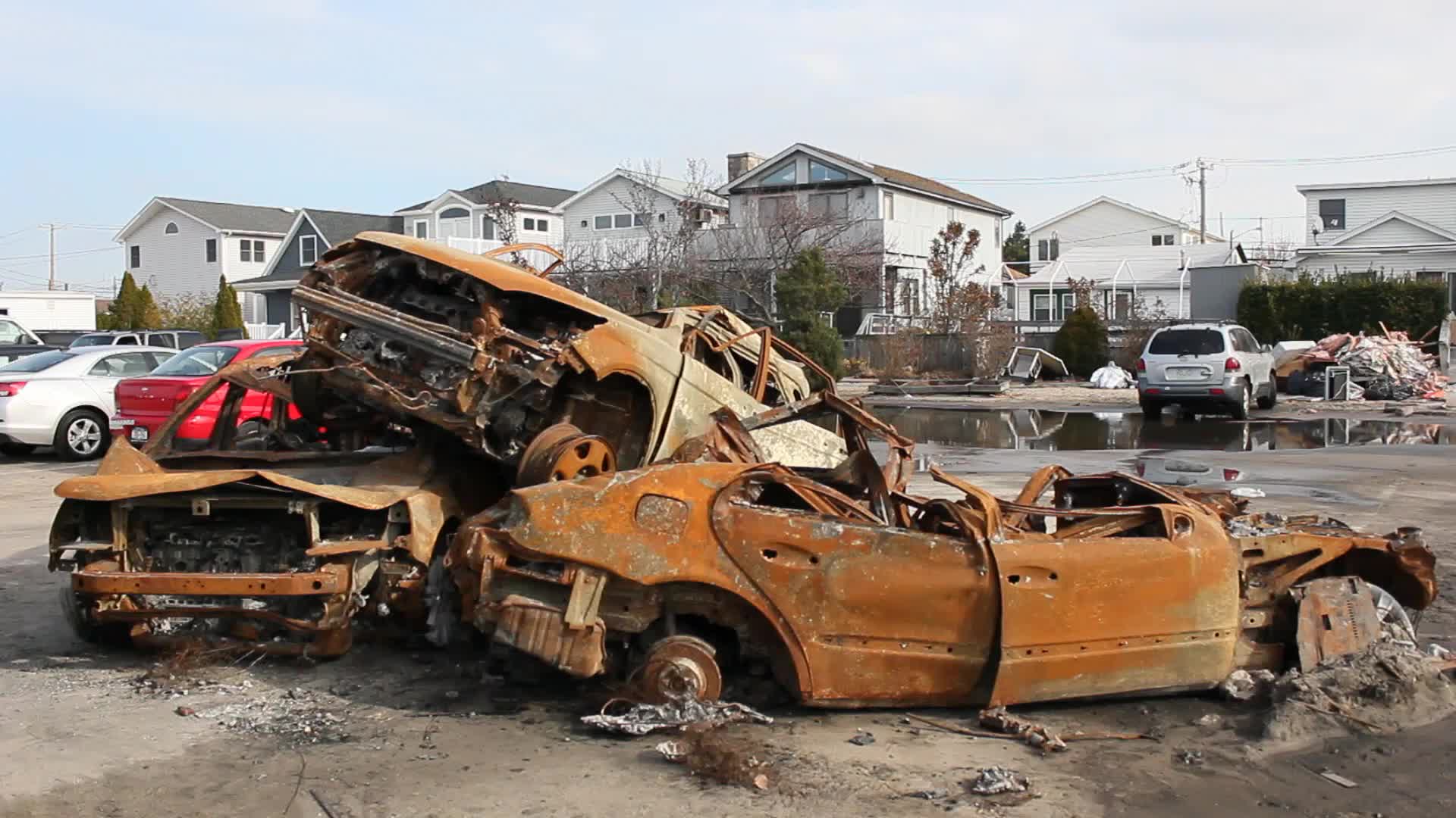 NYC: Hurricane Sandy aftermath Breezy Point