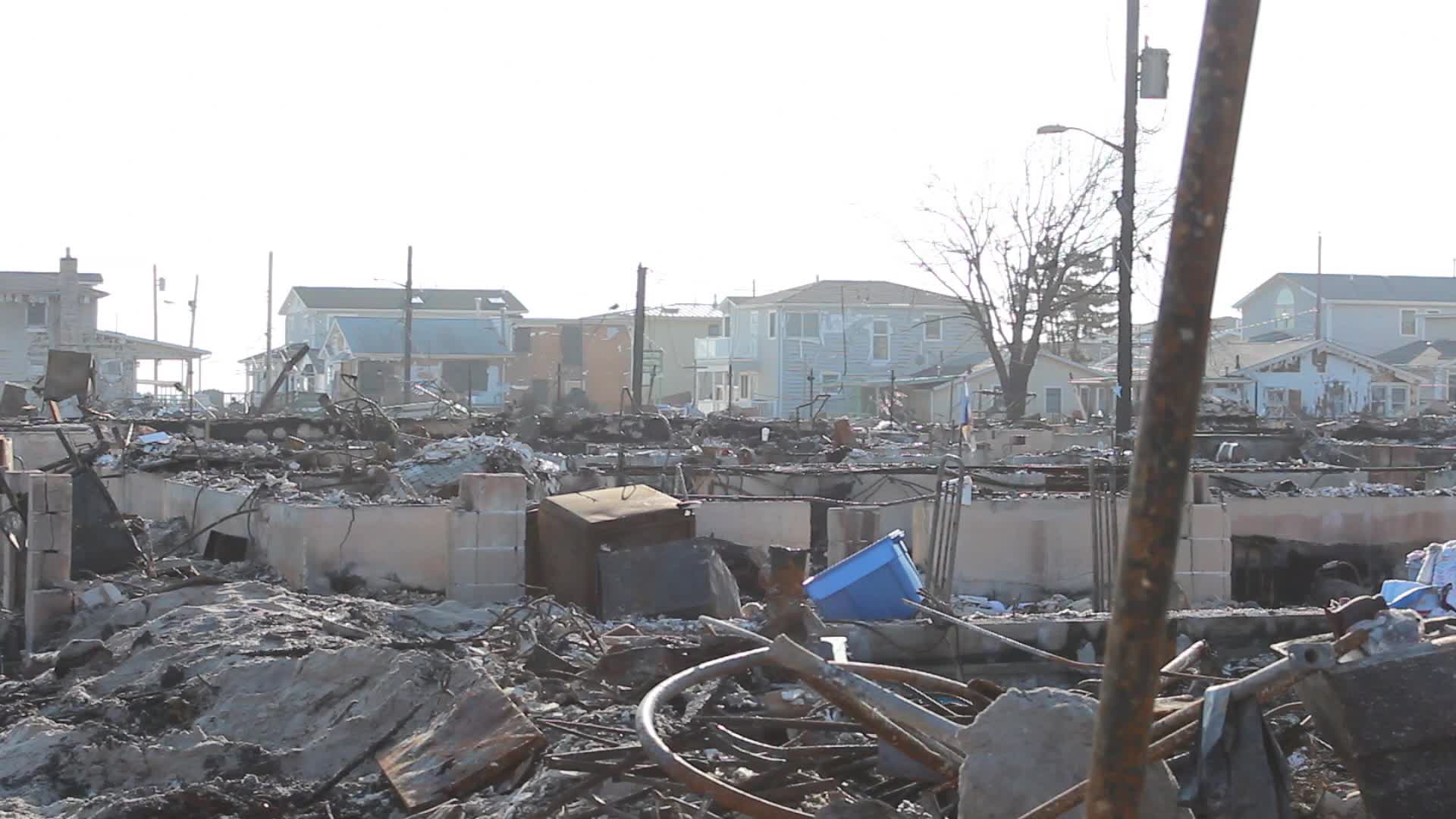 NYC: Hurricane Sandy aftermath Breezy Point