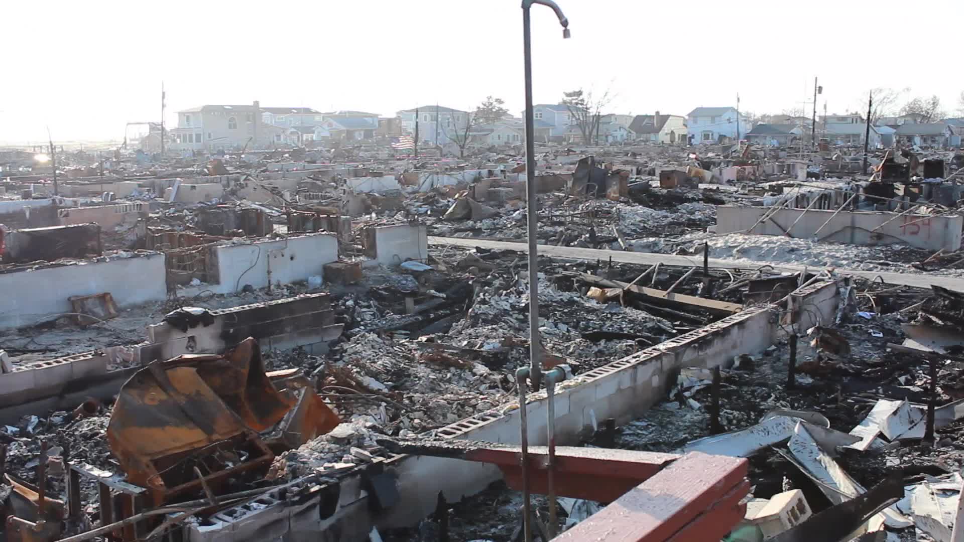 NYC: Hurricane Sandy aftermath Breezy Point
