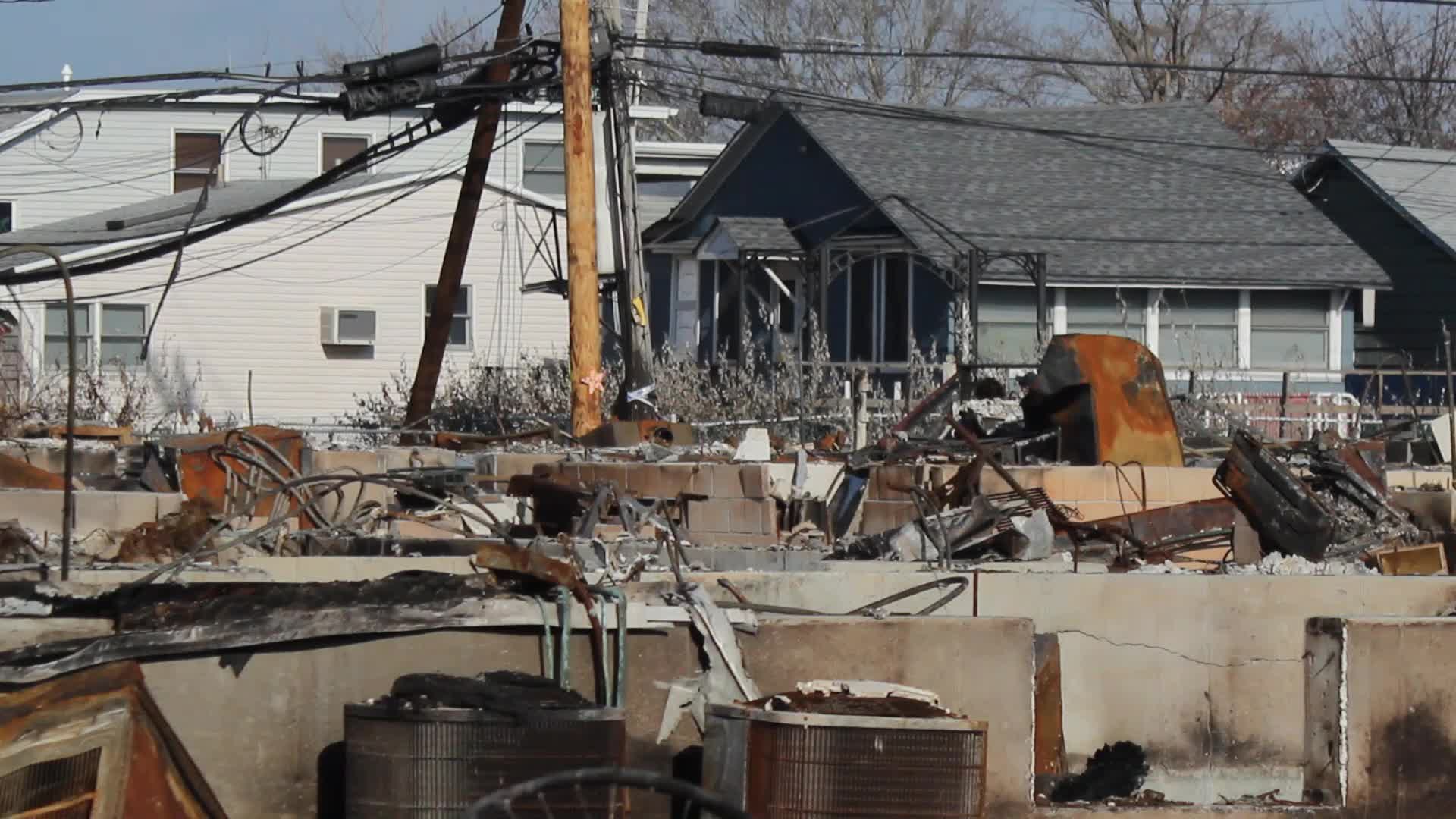 NYC: Hurricane Sandy aftermath Breezy Point