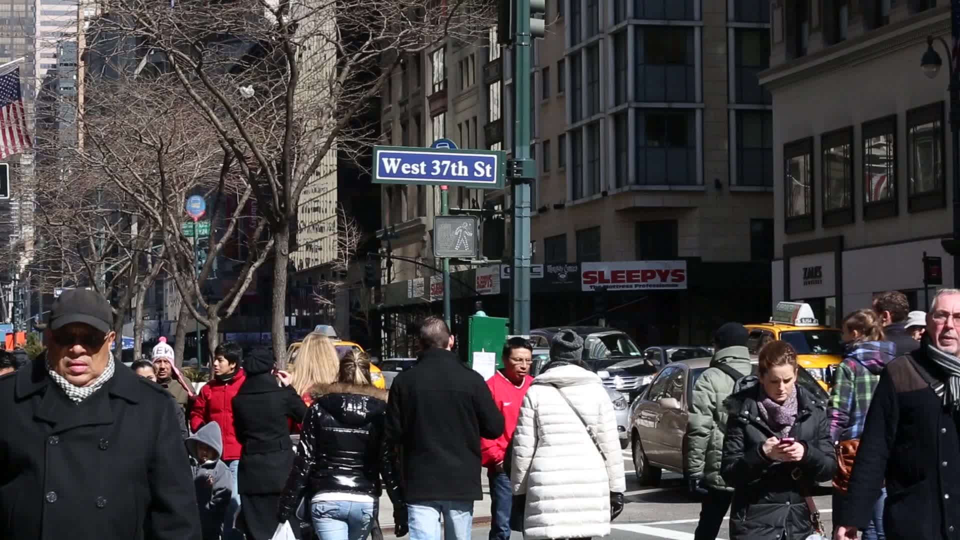 NYC: Pedestrians walking in Midtown Manhattan