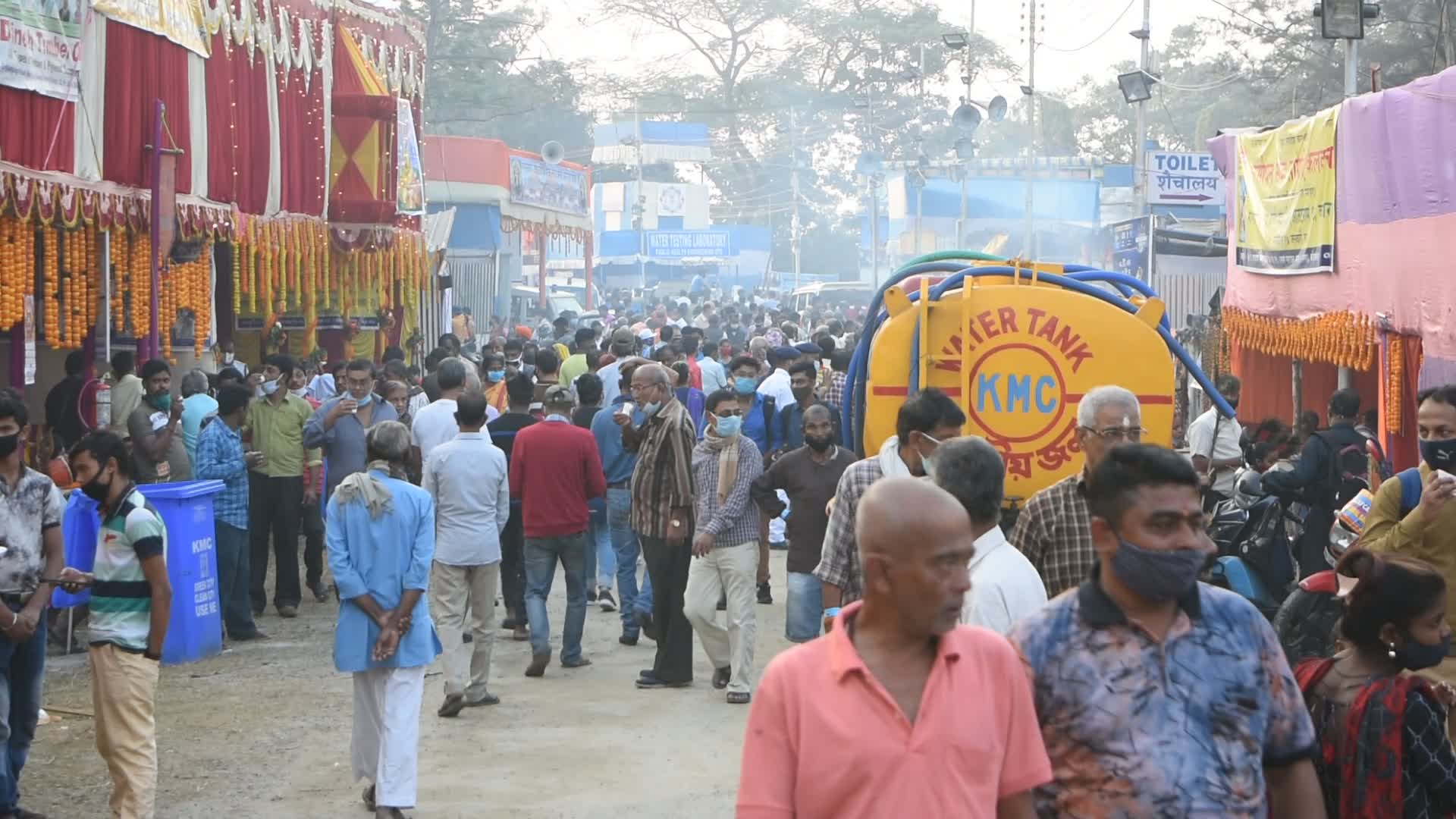 Transit camp of Gangasagar in Kolkata 2021
