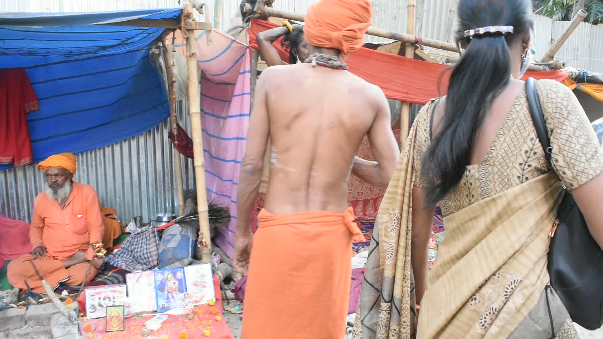 Transit camp of Gangasagar in Kolkata 2021