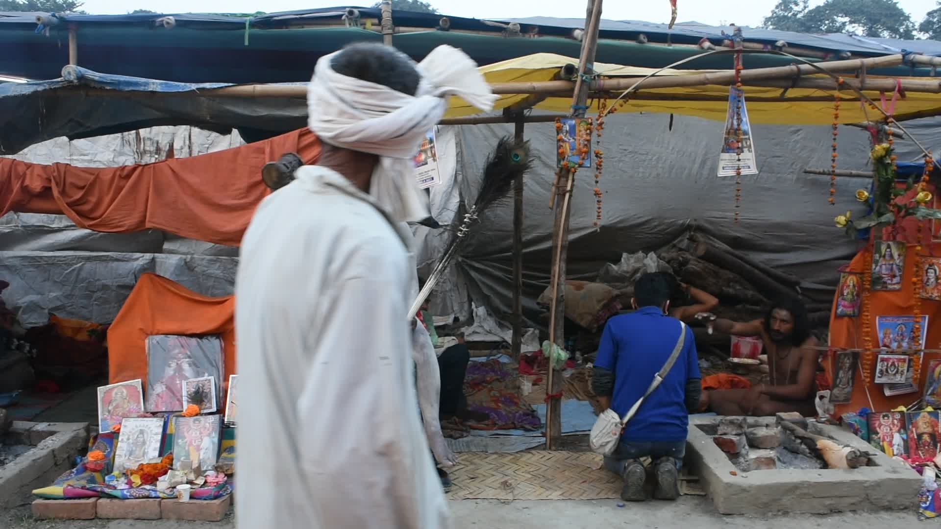 Transit camp of Gangasagar in Kolkata 2021