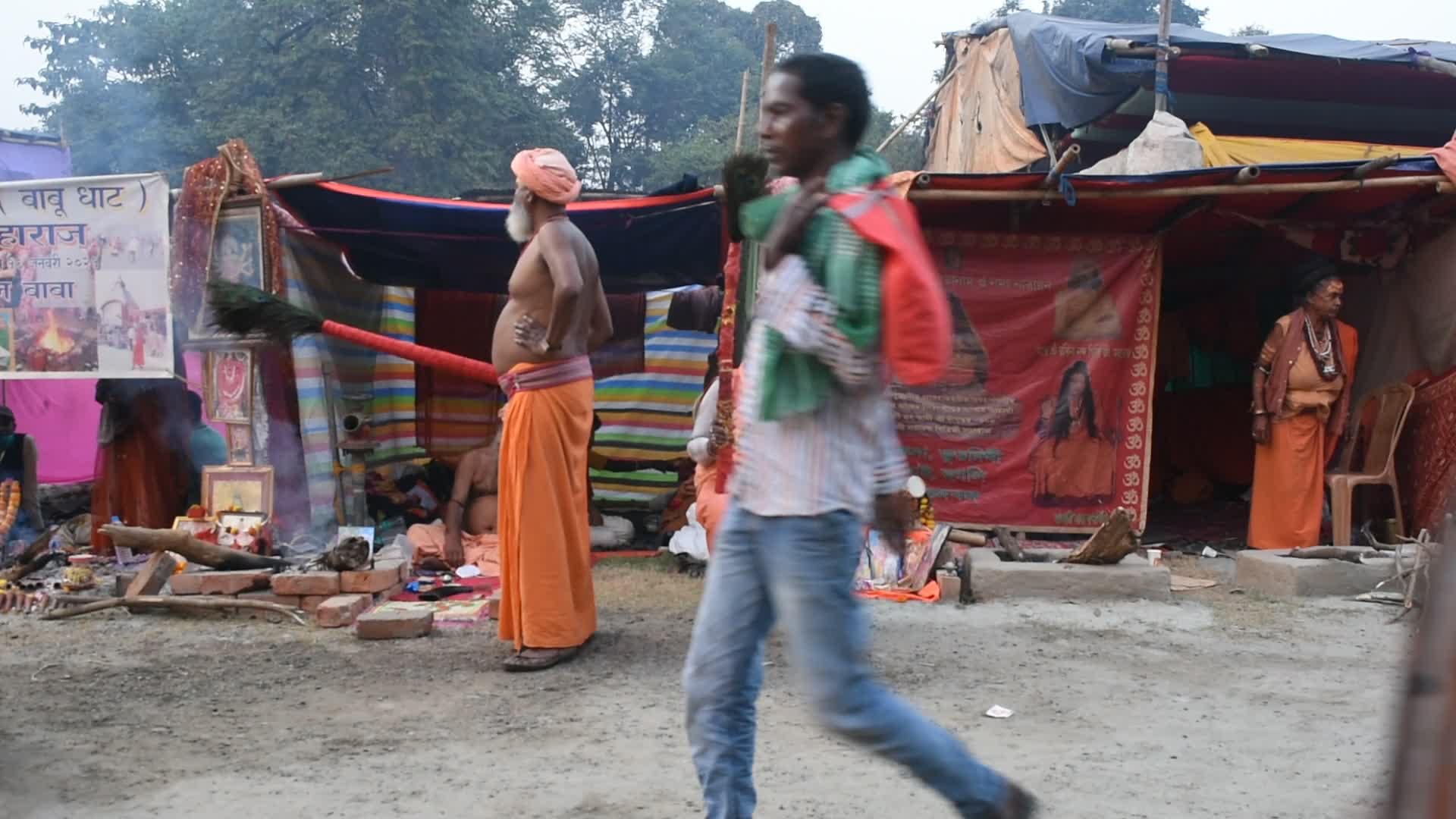 Transit camp of Gangasagar in Kolkata 2021