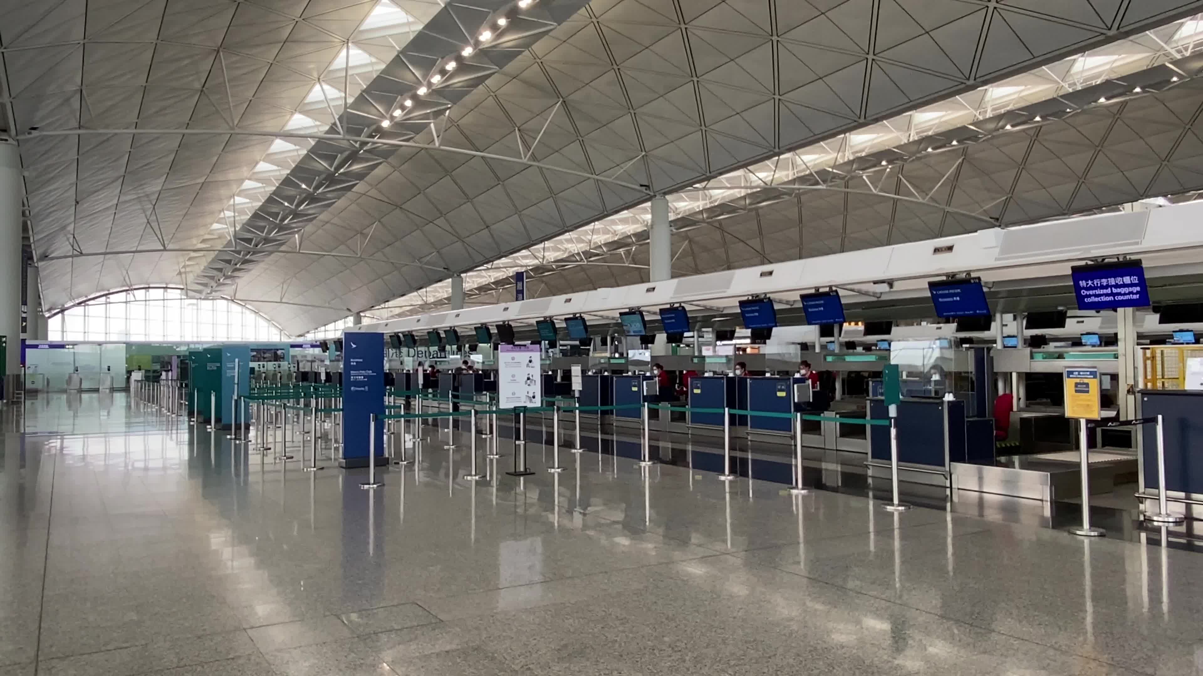 Hong Kong Airport amid the coronavirus pandemic