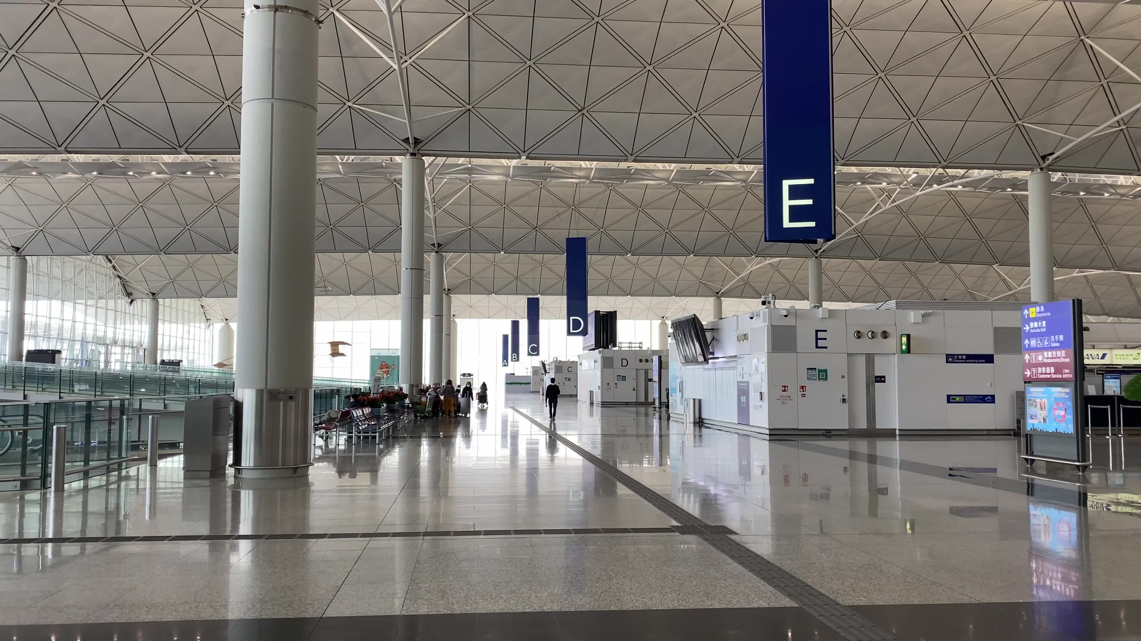 Hong Kong Airport amid the coronavirus pandemic