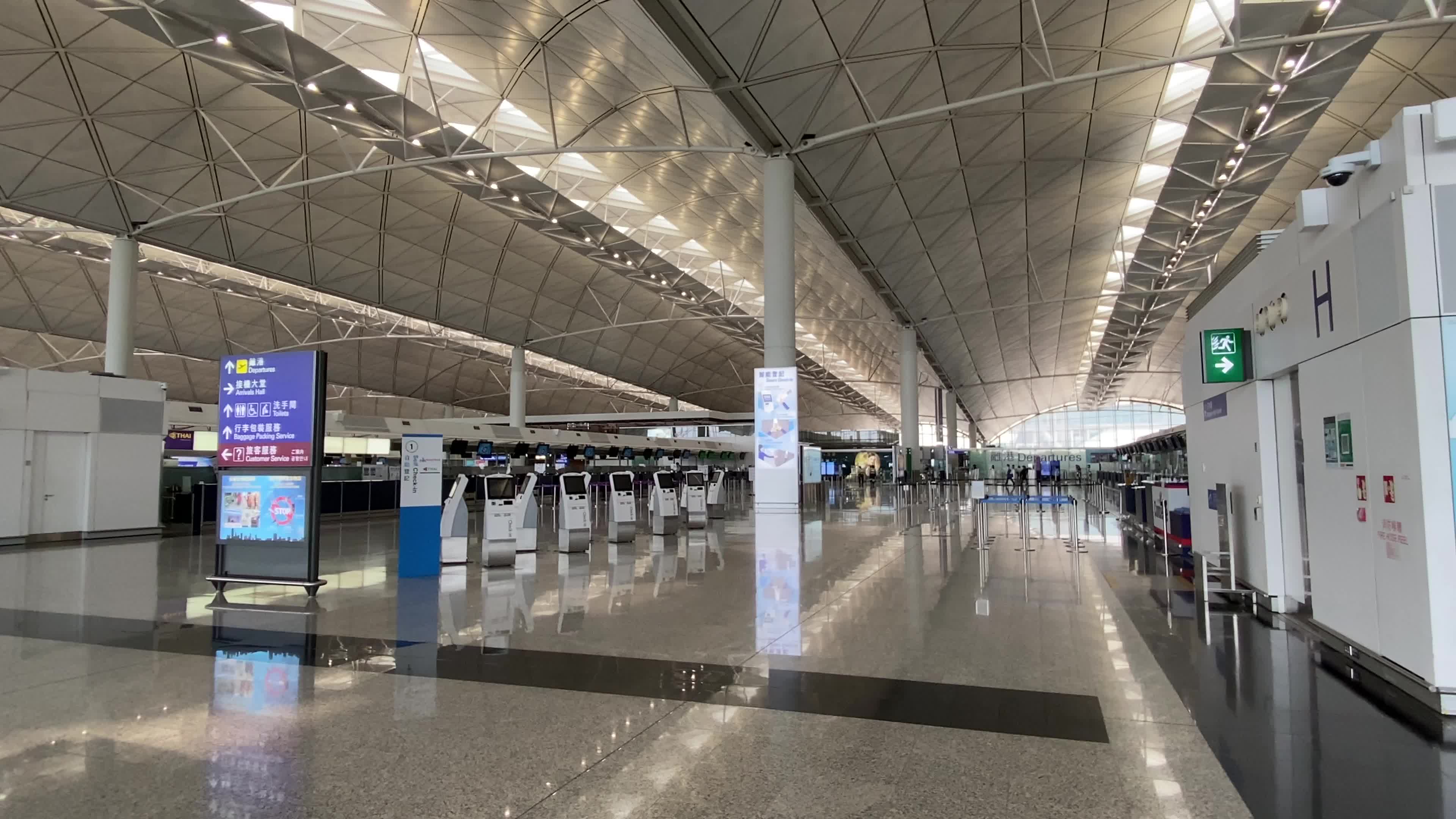 Hong Kong Airport amid the coronavirus pandemic