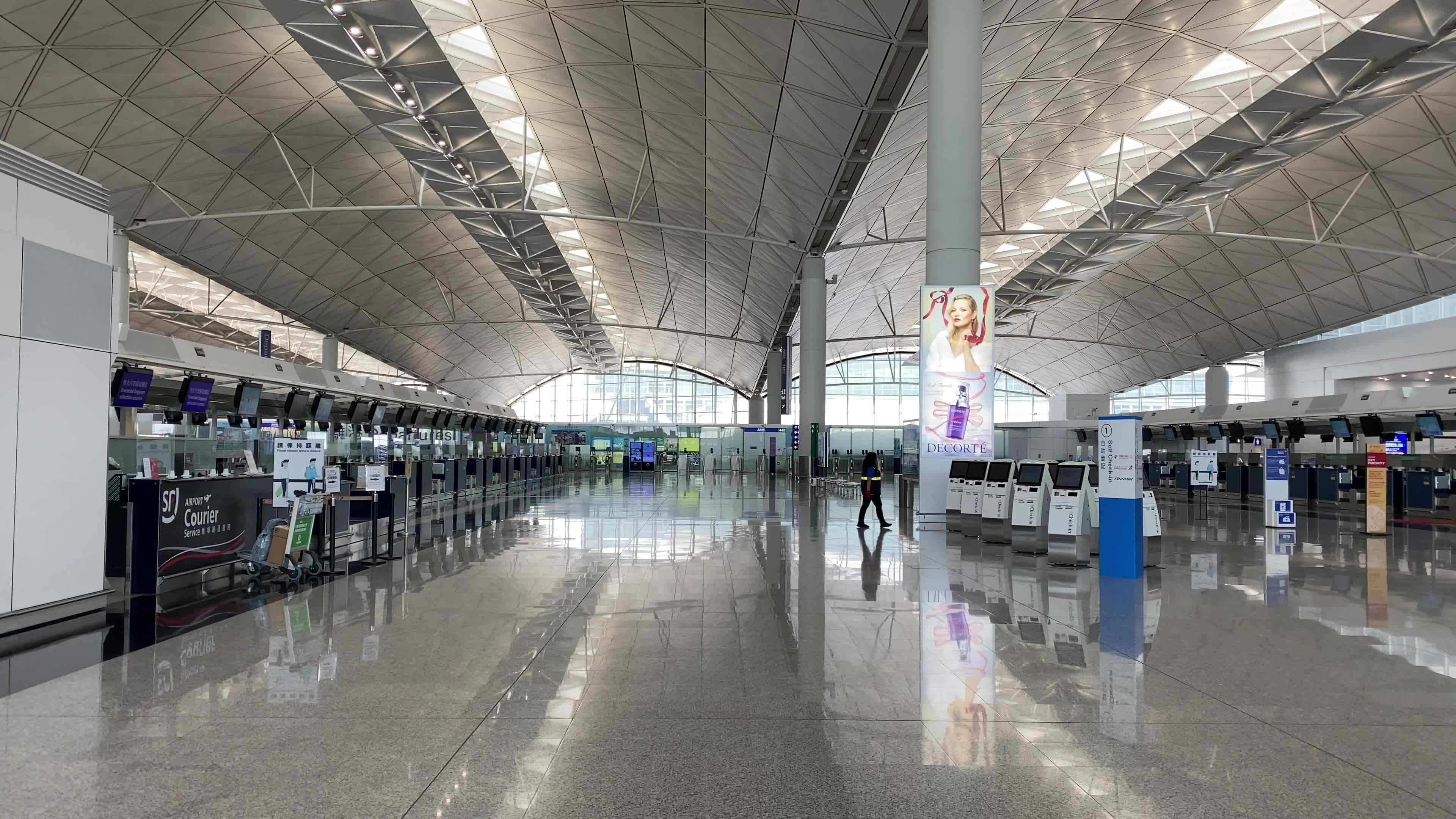 Hong Kong Airport amid the coronavirus pandemic