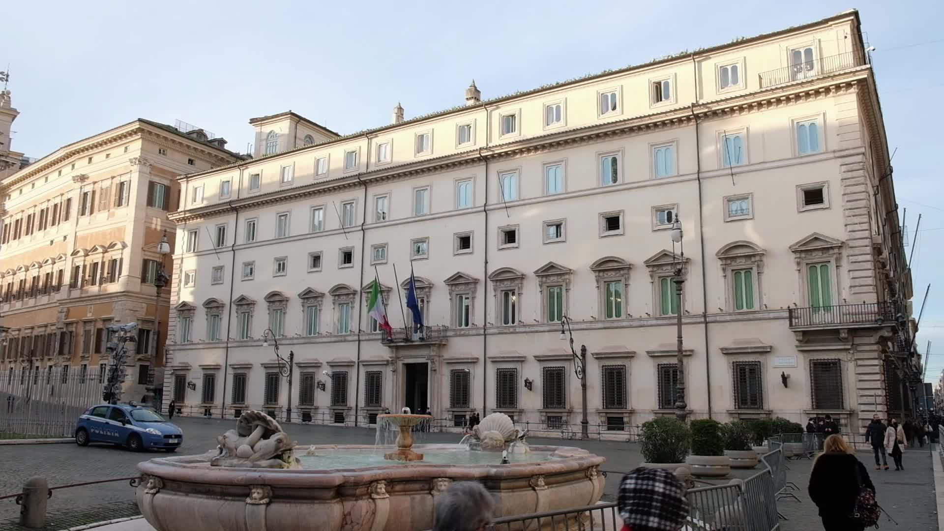 Palazzo Chigi Among Italian Government Crisis