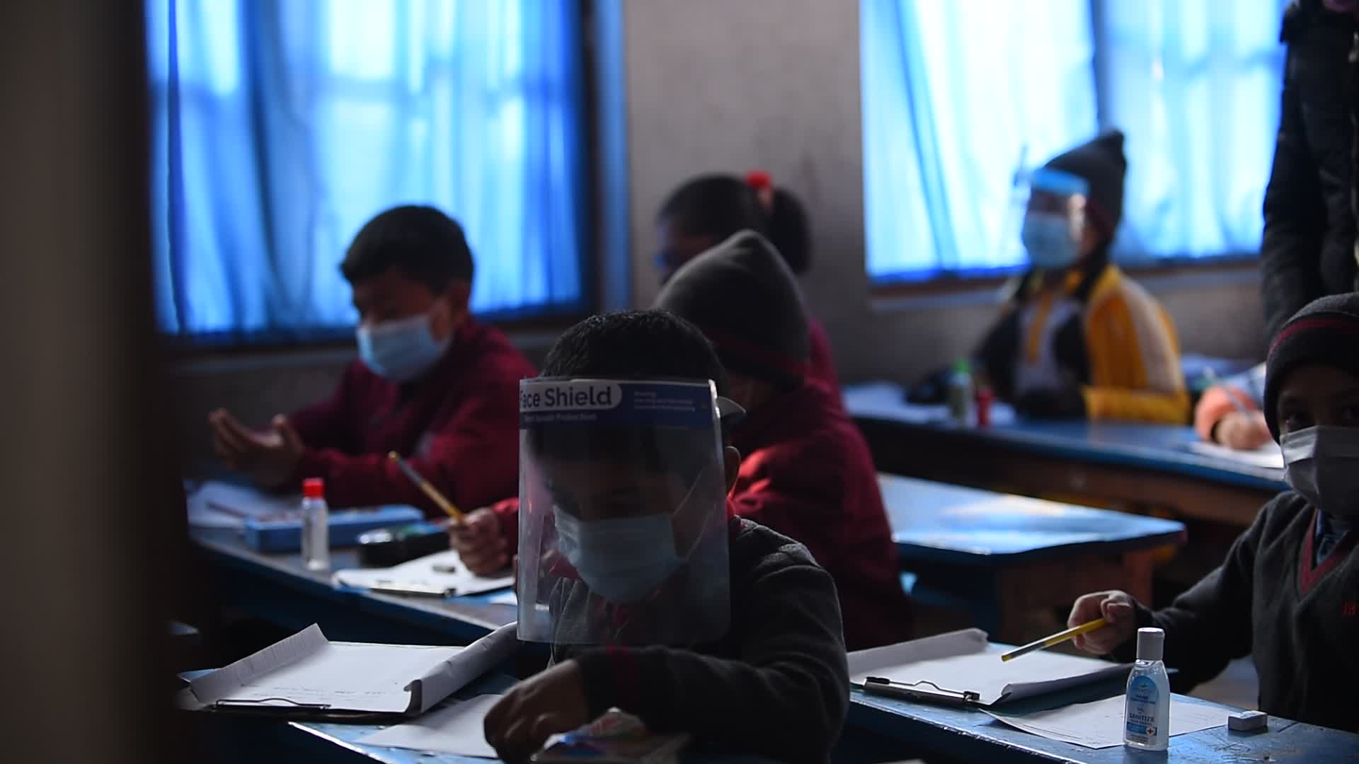 School resume its classes in Kathmandu after nine months