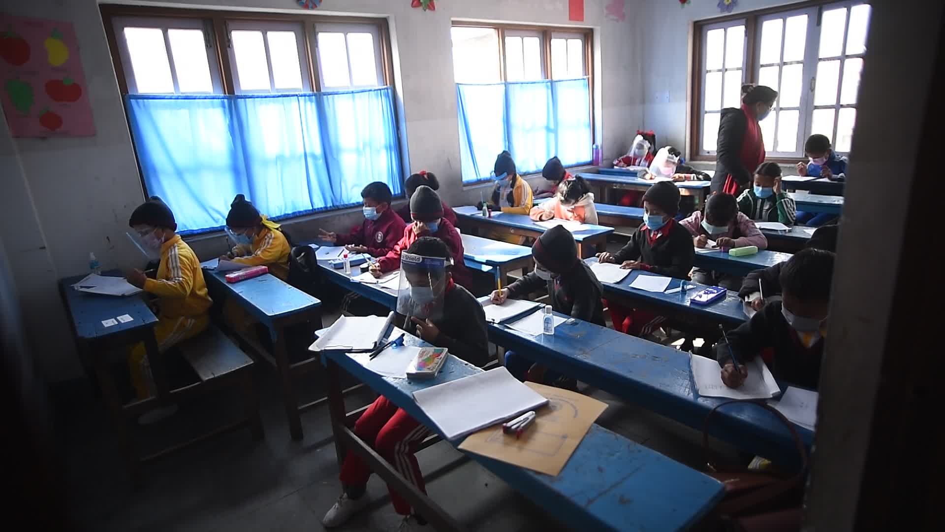 School resume its classes in Kathmandu after nine months