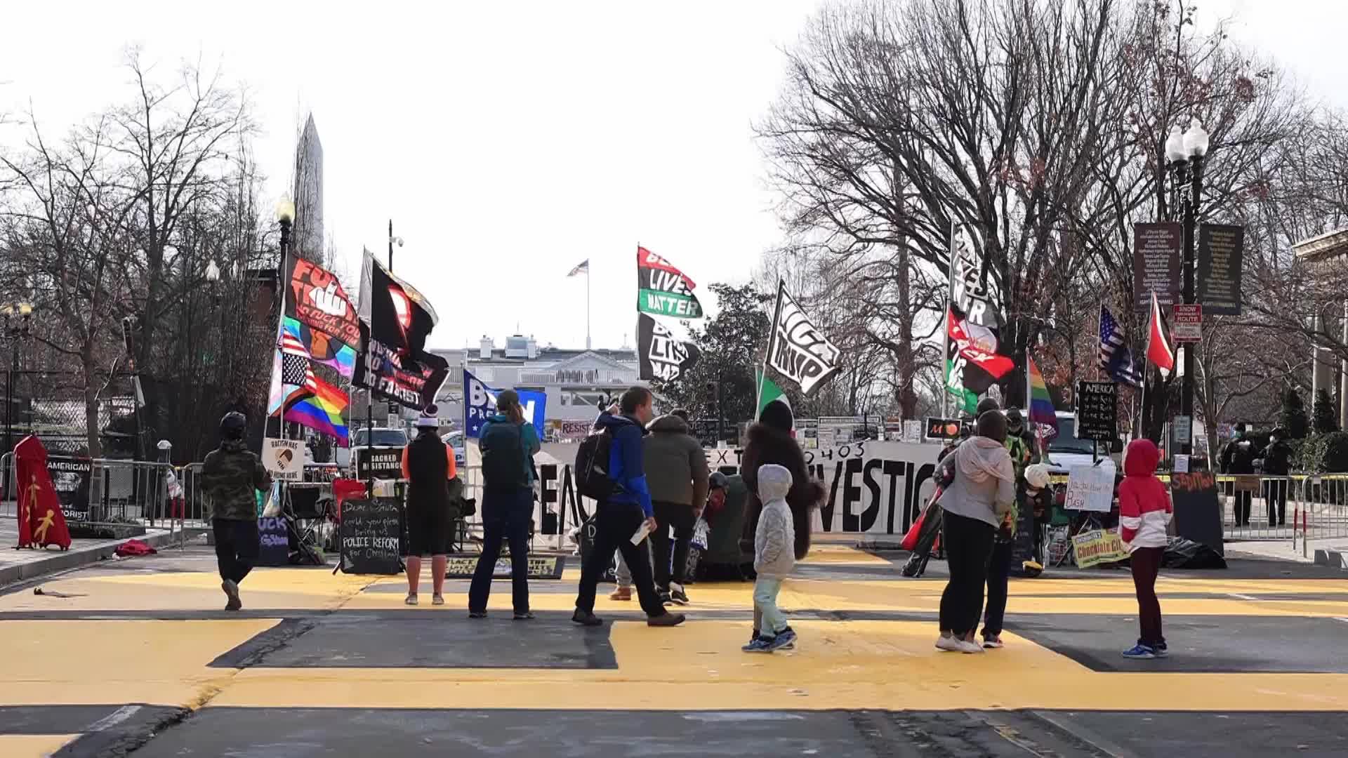 Extraordinary security measures in place in Washington ahead of inauguration of Joe Biden