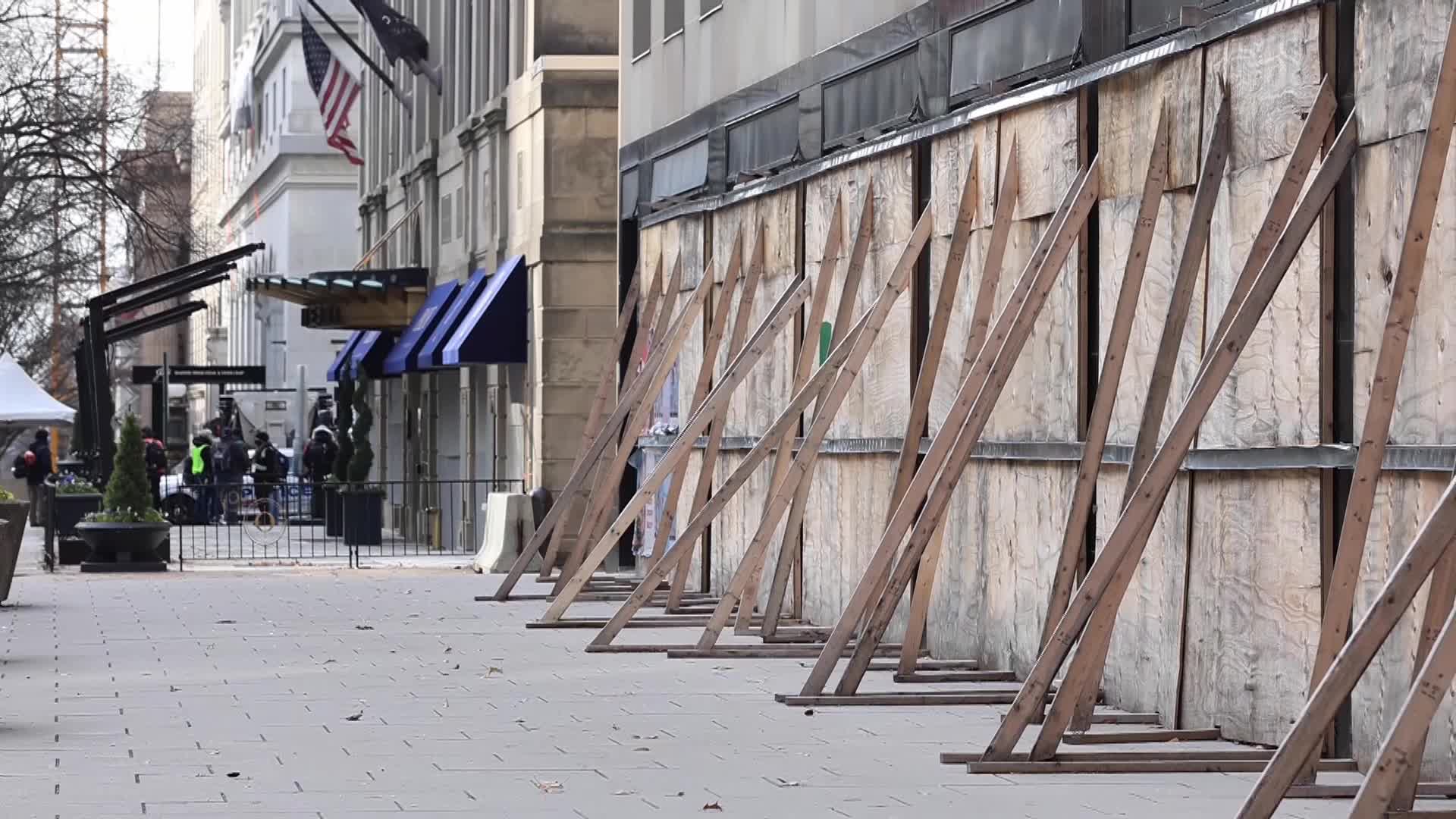 Extraordinary security measures in place in Washington ahead of inauguration of Joe Biden