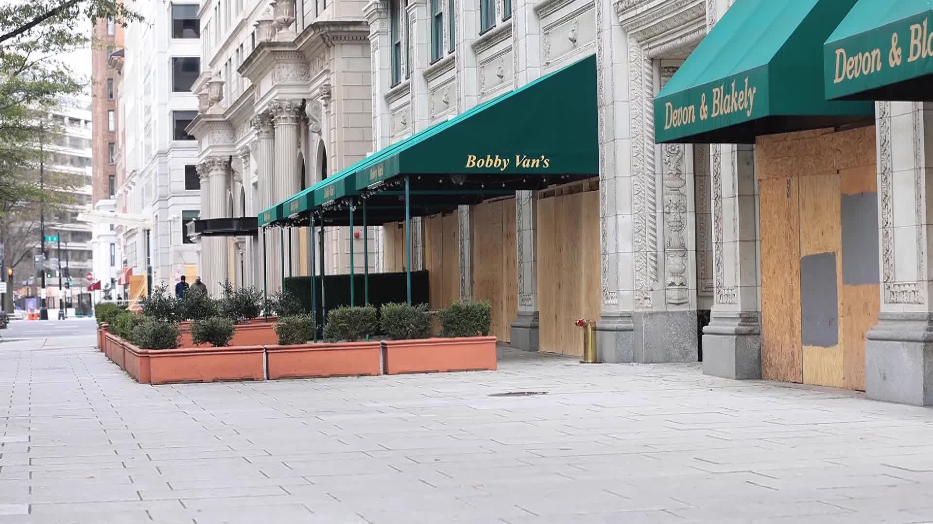 Extraordinary security measures in place in Washington ahead of inauguration of Joe Biden