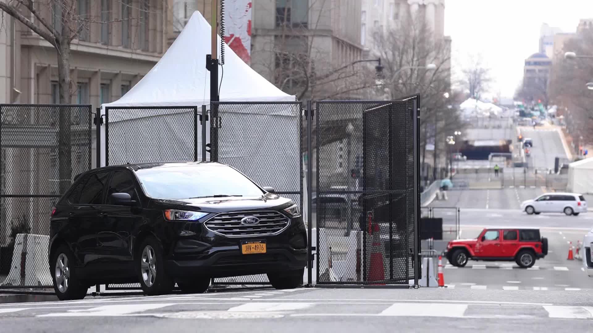 Extraordinary security measures in place in Washington ahead of inauguration of Joe Biden