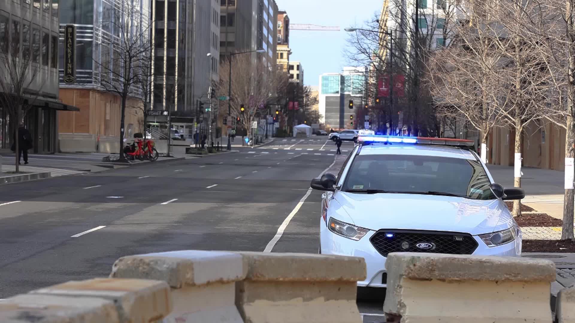 Extraordinary security measures in place in Washington ahead of inauguration of Joe Biden