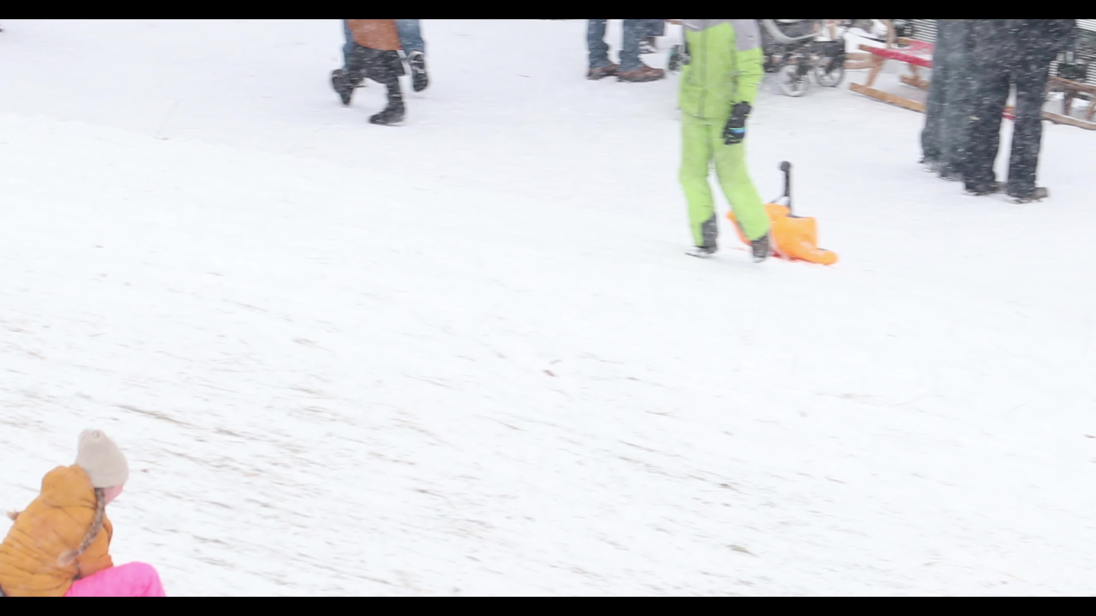 People enjoy the winter and snow in Munich amid the Coronavirus pandemic