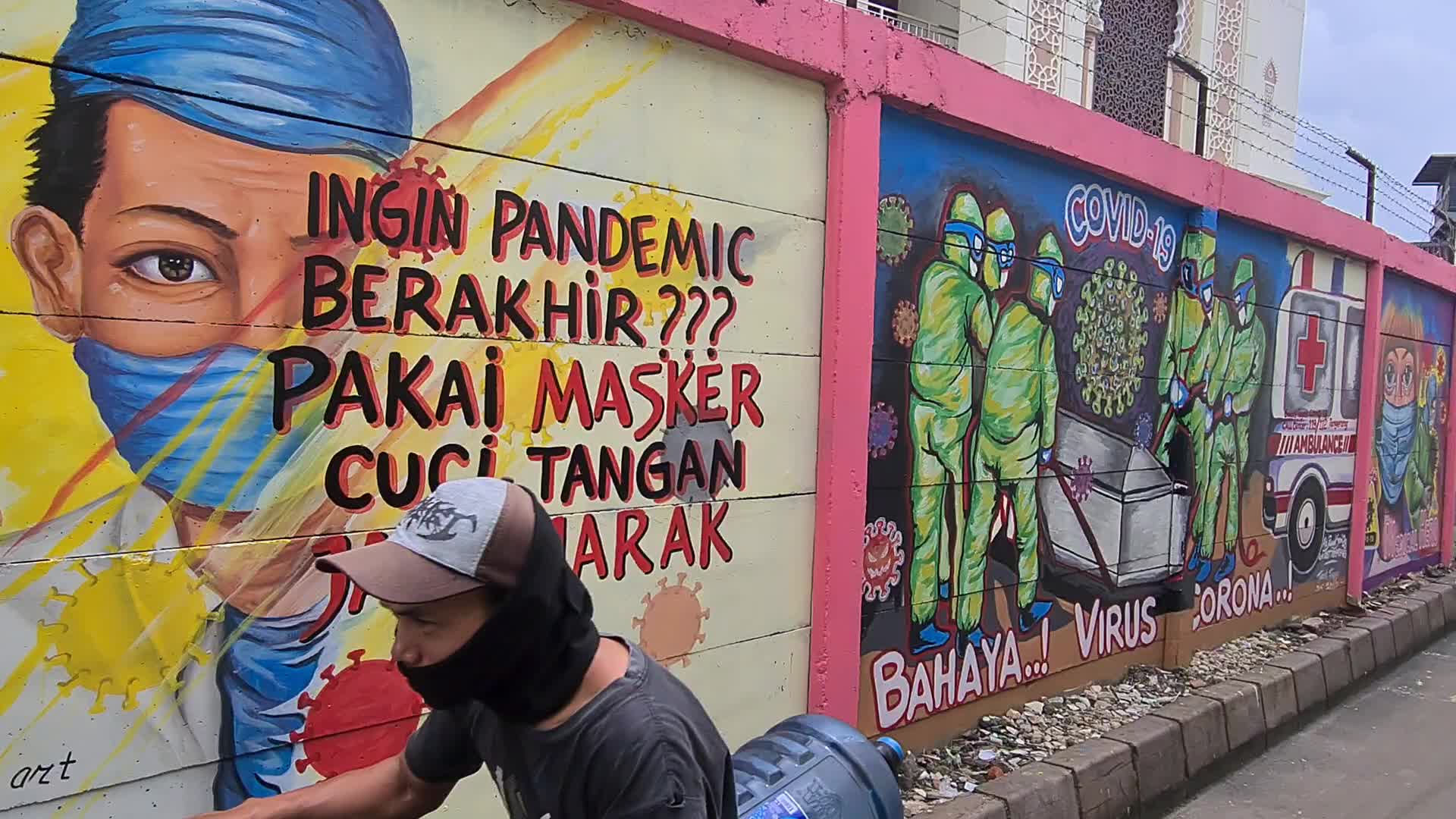 Covid-19 Mural In Indonesia